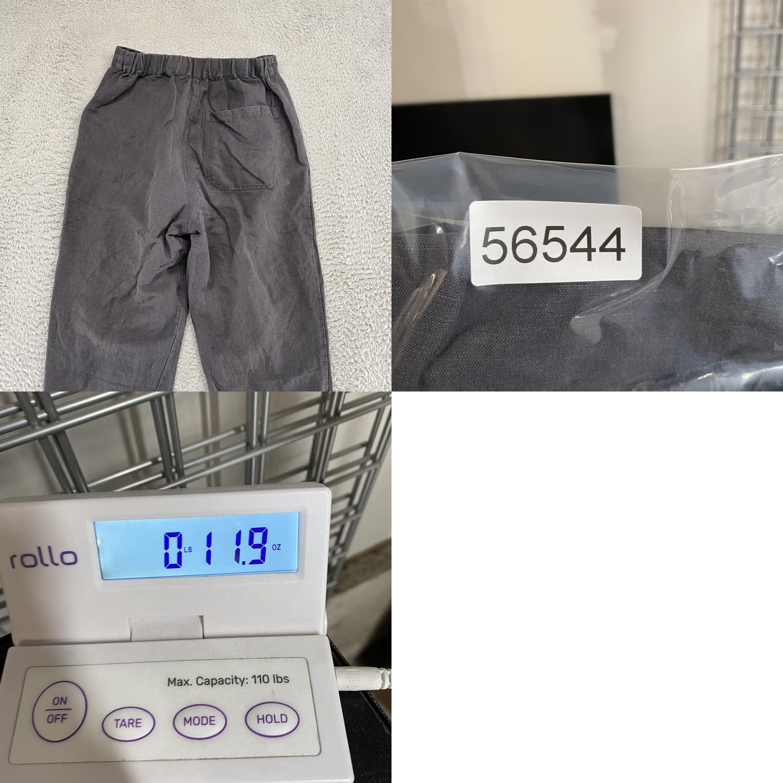 Vintage Micaela Greg Barrel Pants Womens XS Gray Linen Cotton Pleated Cuffed Ankle Size 26" / US 2 / IT 38 - 9 Thumbnail