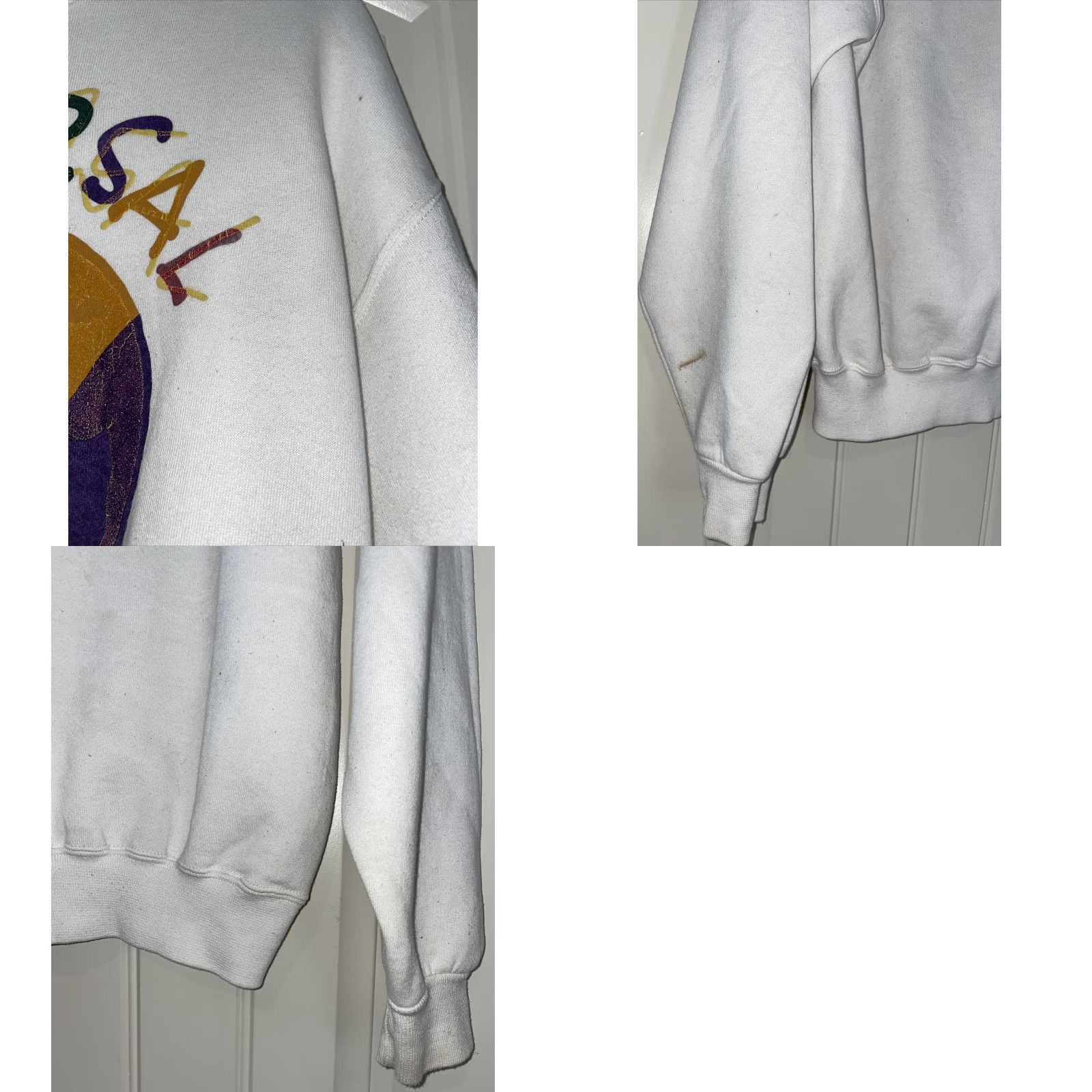 Globe VINTAGE Universal Studios Hollywood Crewneck World Globe 90s Theme Park Unisex M White Cotton Short Sleeve Logo Men Size US M / EU 48-50 / 2 - 8 Thumbnail