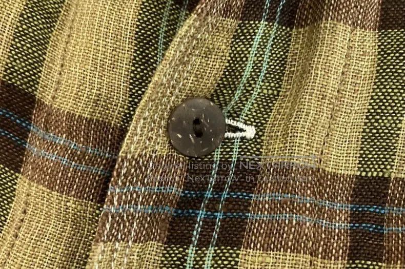 Kapital Kapital Linen brown green plaid shirt Size US XS / EU 42 / 0 - 8 Thumbnail