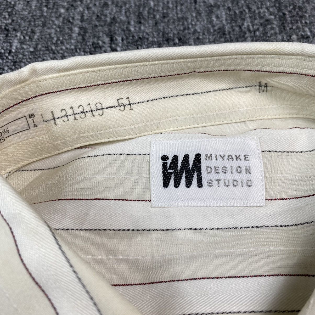 Issey Miyake Vintage issey miyake stripe Shirt button Size US L / EU 52-54 / 3 - 3 Thumbnail