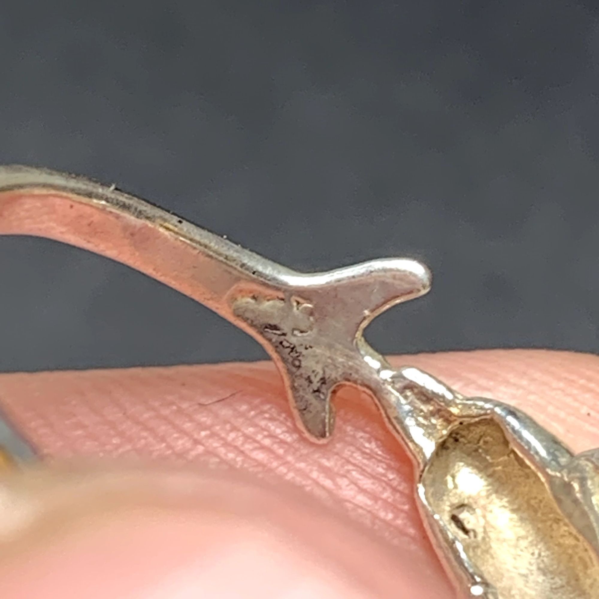 Other VTG Solid Sterling Silver 925 Fine Dolphin Design Band 1.75m Size ONE SIZE - 7 Thumbnail