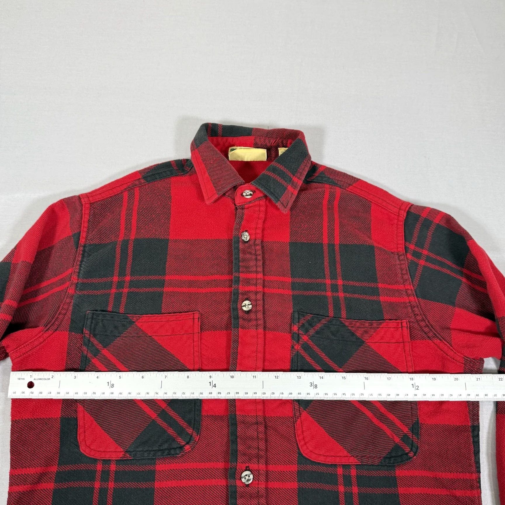 Vintage VINTAGE St. John's Bay Big Mac Shirt Mens M Red Black Plaid Flannel Button-Up 90s Casual Pocketed Cotton Shirt Size US M / EU 48-50 / 2 - 6 Thumbnail