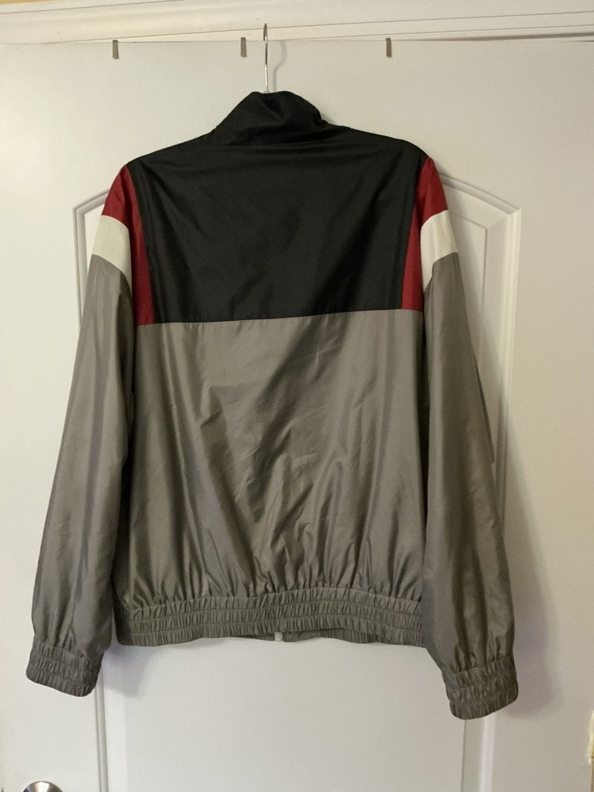 Celine Size XL - Celine Gray Color Block Logo Nylon Track Jacket Size US XL / EU 56 / 4 - 3 Thumbnail