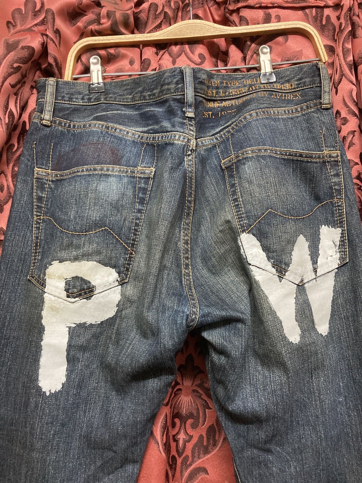 Japanese Brand Avirex type blue pw prisoner of war jean Size US 32 / EU 48 - 10 Thumbnail