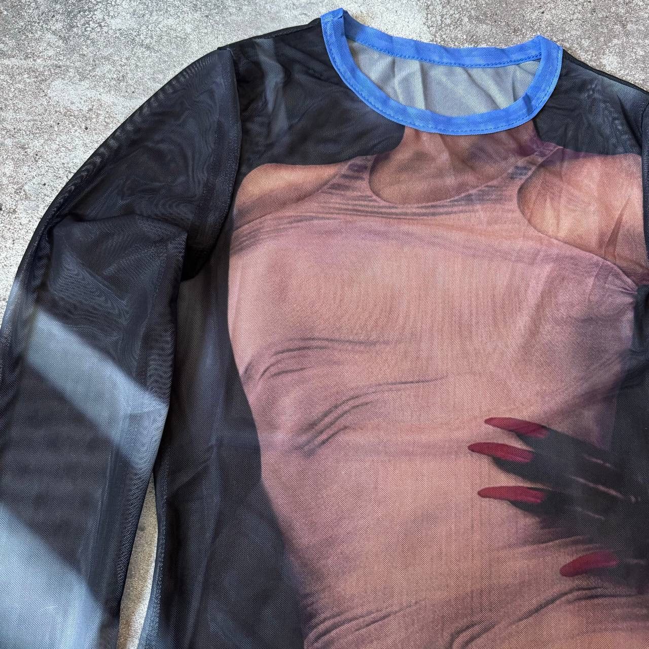 Japanese Brand × Vintage Amazing Body Mesh Top (like Jean Paul Gaultier) Size M / US 6-8 / IT 42-44 - 4 Thumbnail