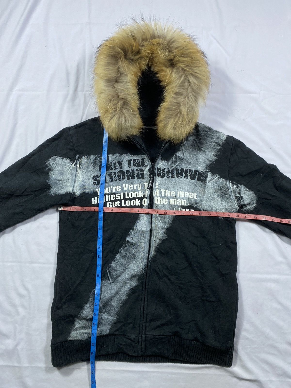 In The Attic In The Attic Fur Zip Hoodie Punk Style Size US M / EU 48-50 / 2 - 10 Thumbnail