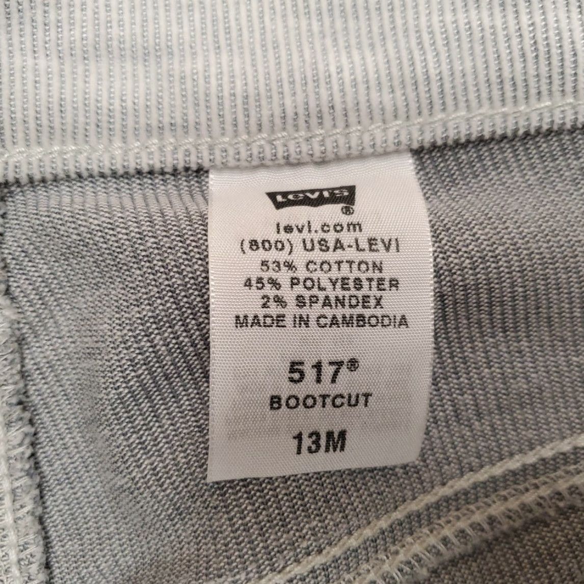 Etro VINTAGE Levis Pants Women 13 M Gray Corduroy 517 Boot Cut Retro Y2K 90s Style Casual Mens Womens Girls Boys Size 34" / US 12 / IT 48 - 7 Thumbnail