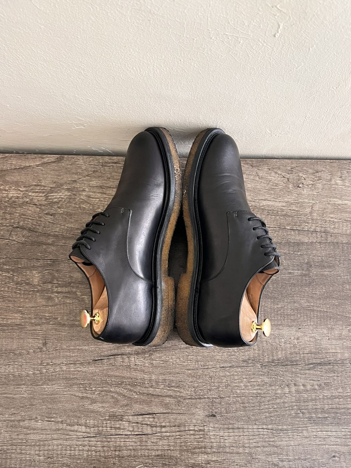 Dries Van Noten Dries Van Noten Leather CrepeSole Derbies Size US 8 / EU 41 - 10 Thumbnail