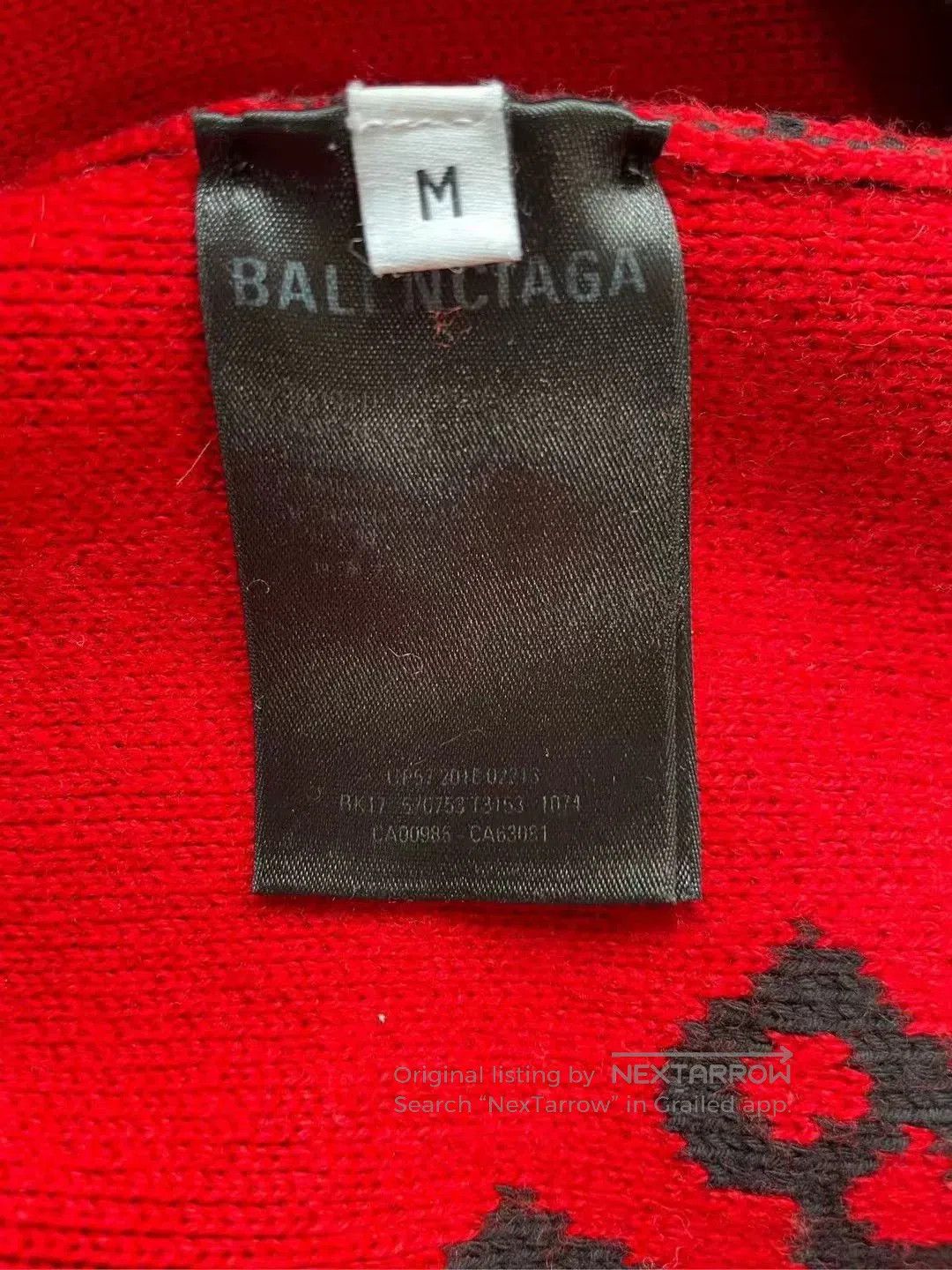 Balenciaga balenciaga full print knit sweater. Size US M / EU 48-50 / 2 - 3 Thumbnail