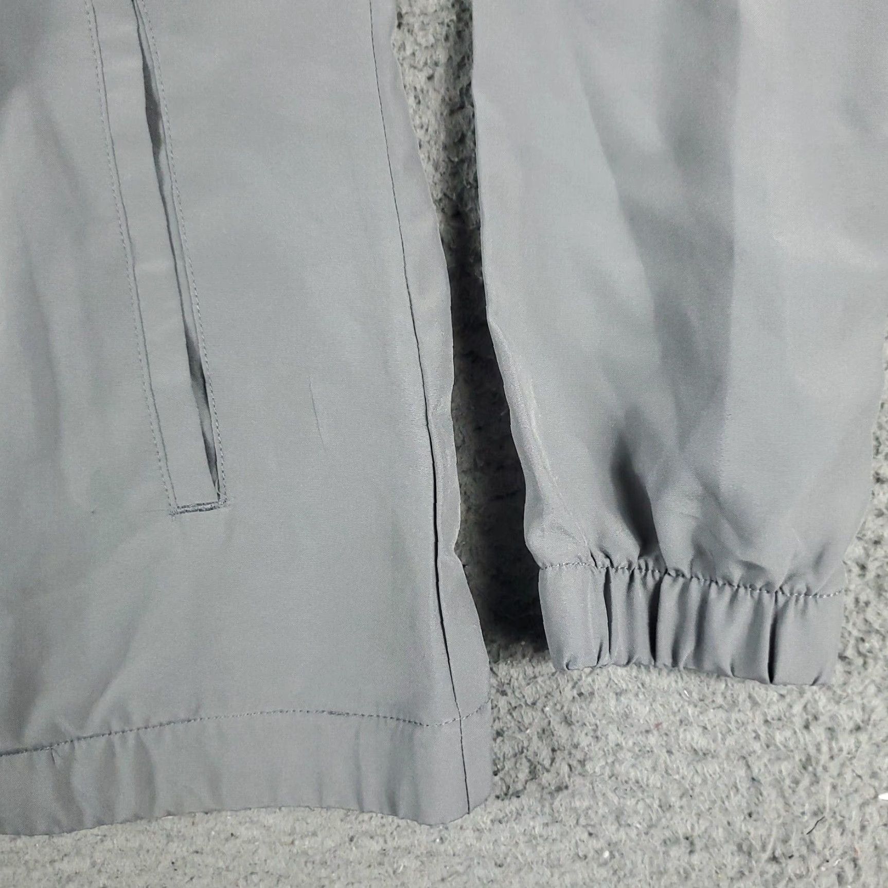 Adidas ADIDAS Windbreaker Jacket Womens Medium Gray Full Zip Activewear Sports Size L / US 10 / IT 46 - 4 Thumbnail