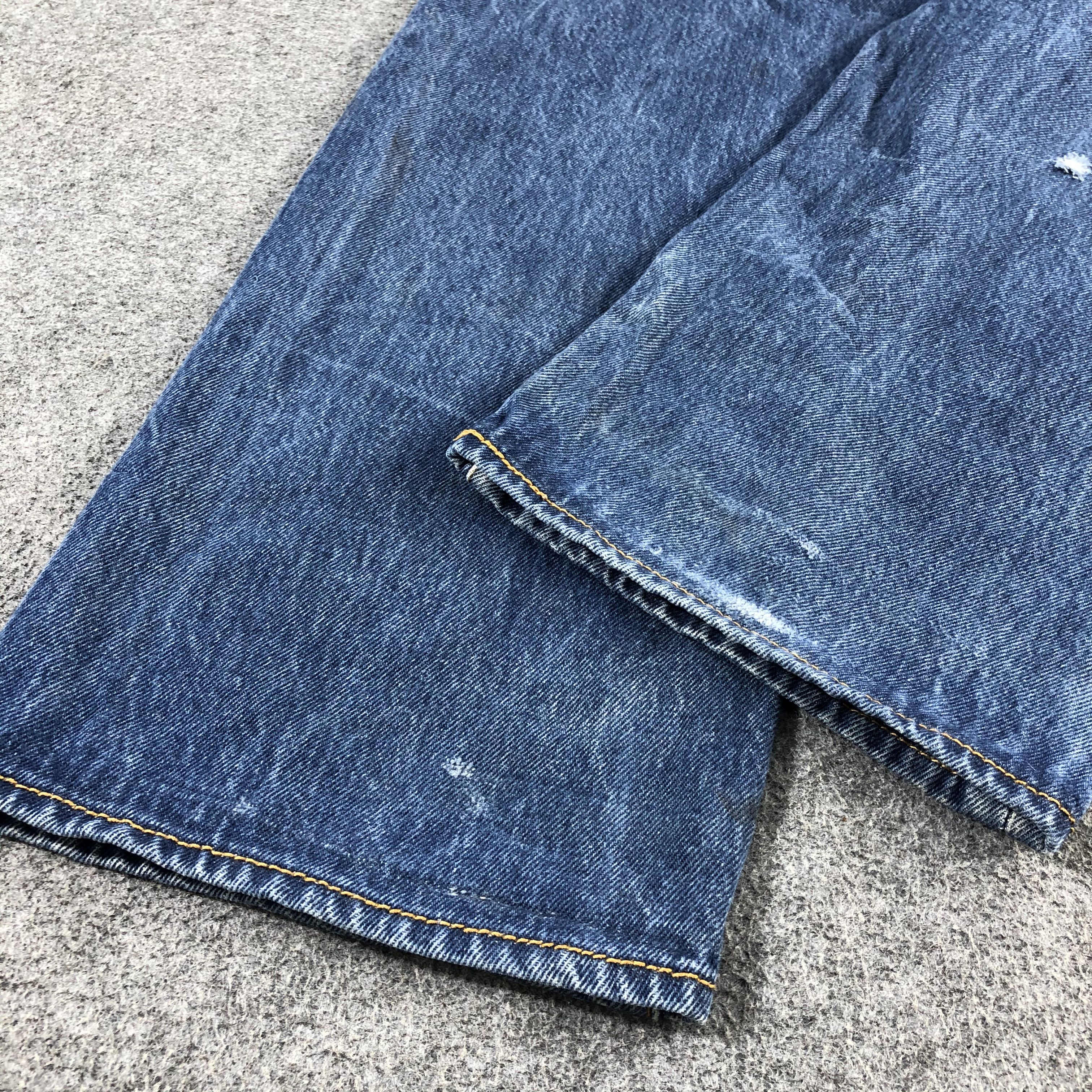 Levi's Vintage Blue Wash Levis 501 Jeans-J2417 Size US 35 - 6 Thumbnail