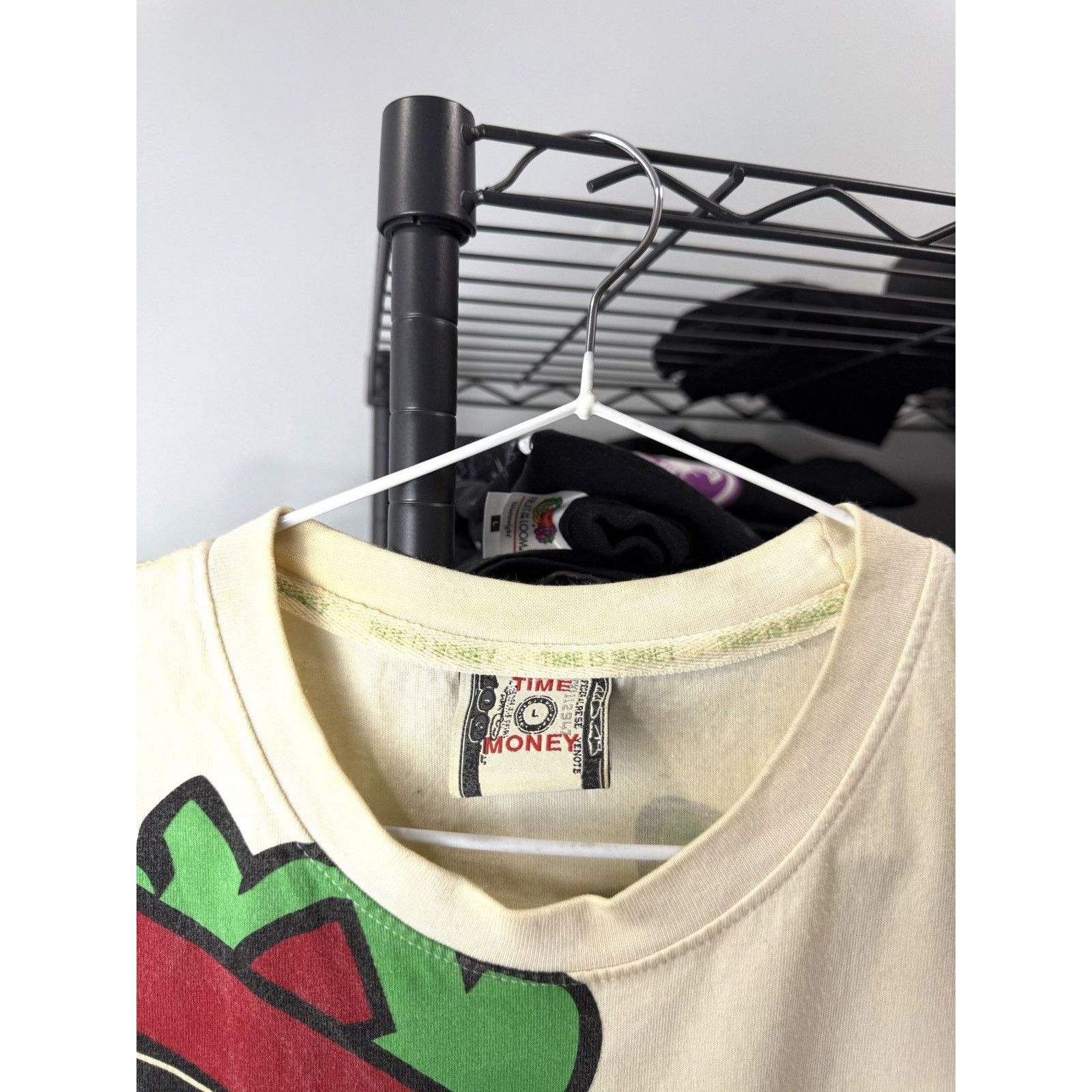 Rap Tees Rare! 1990’s Vintage Graffiti Rap Time Money T Shirt Size US L / EU 52-54 / 3 - 4 Thumbnail