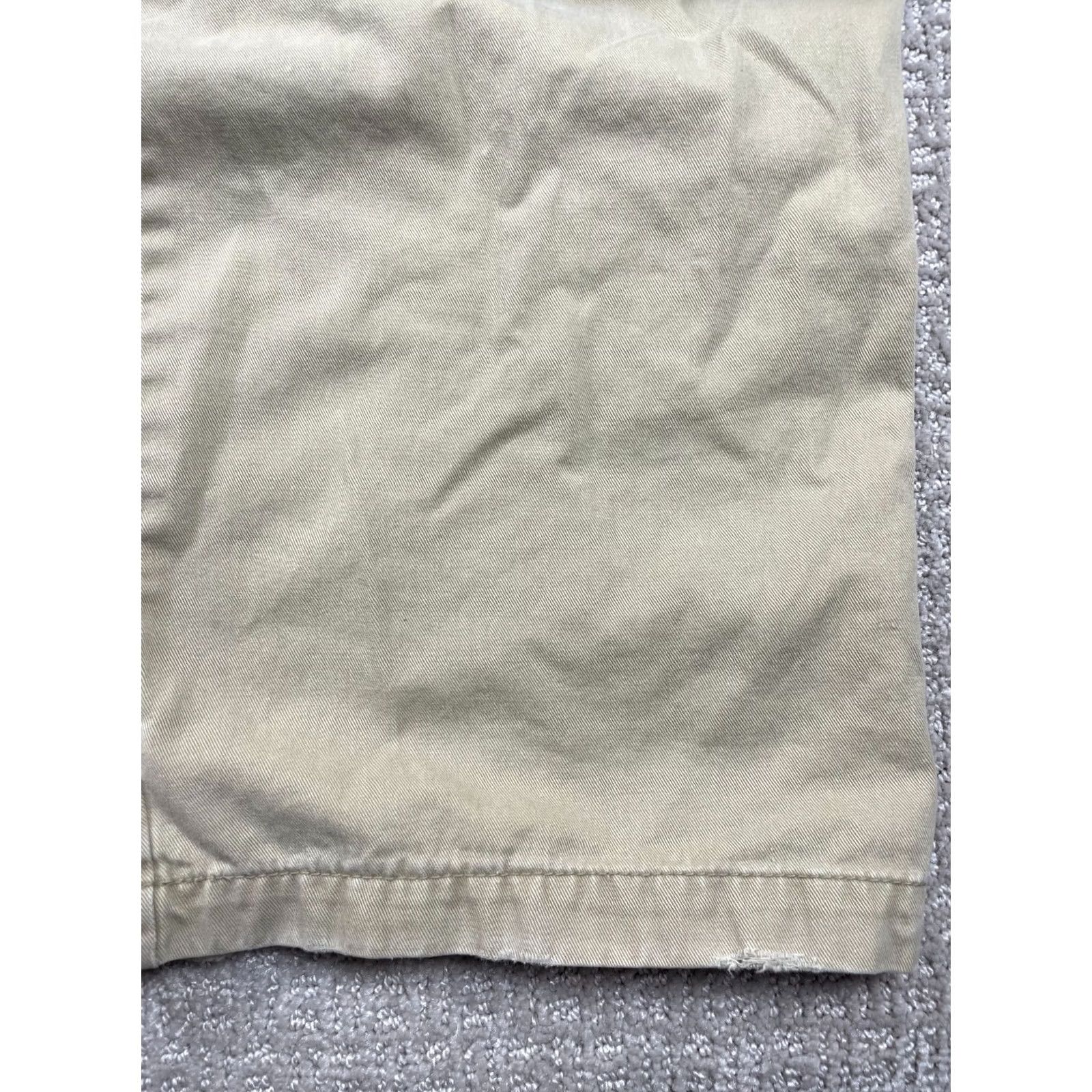 Iro VTG IRON Pants Cargo Wide-Leg 37x31 Beige Mens 90s Y2K Skater Baggy Cargo Pocket Cotton Wide Leg Inseam 31 Mens Size US 37 - 7 Thumbnail