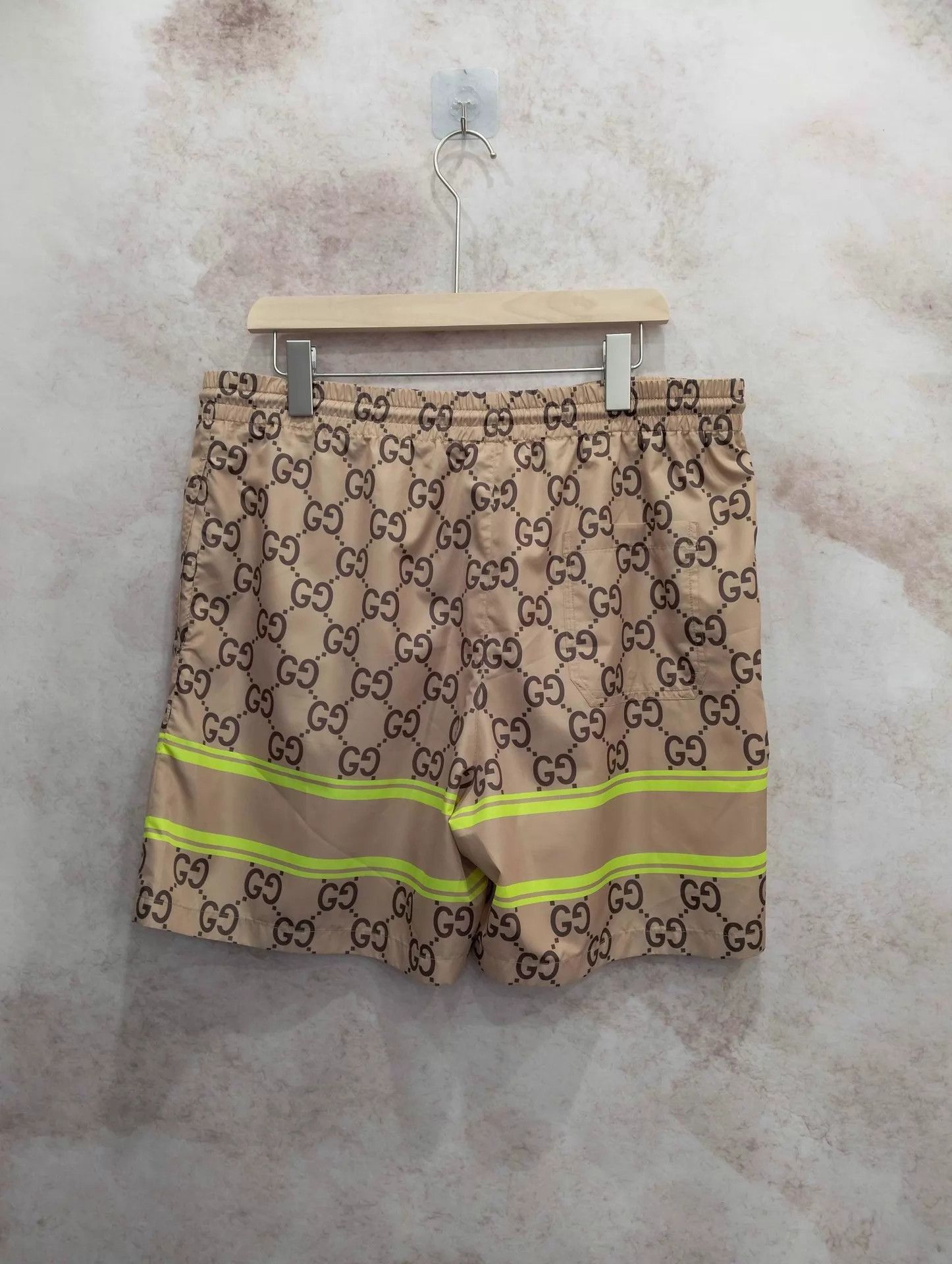Gucci GUCCI GG Logo Print Elastic Waist Shorts Size 52 Size US 36 / EU 52 - 2 Thumbnail