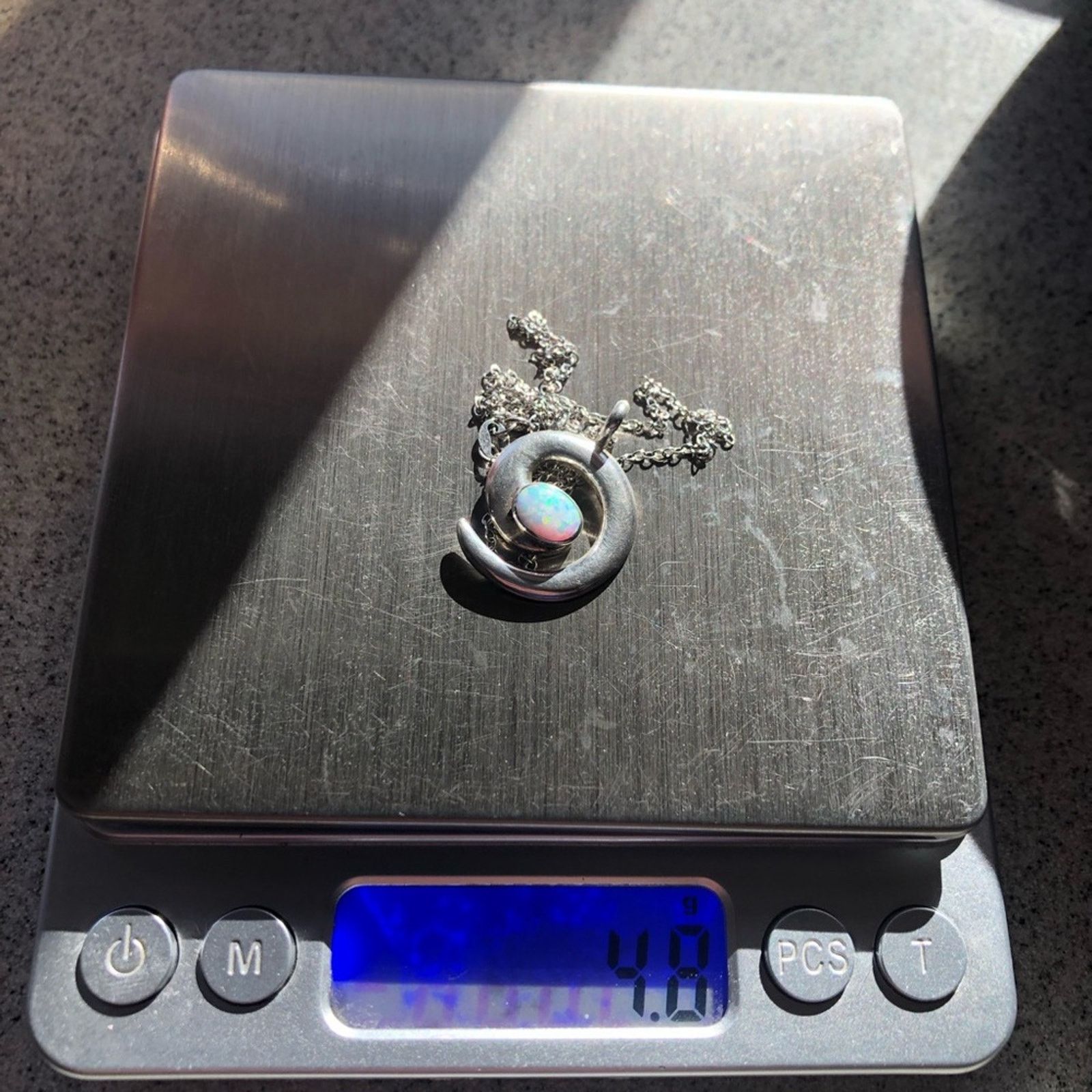 Vintage Vintage Lowell Draper Navajo sterling opal pendant on chain Size ONE SIZE - 14 Thumbnail