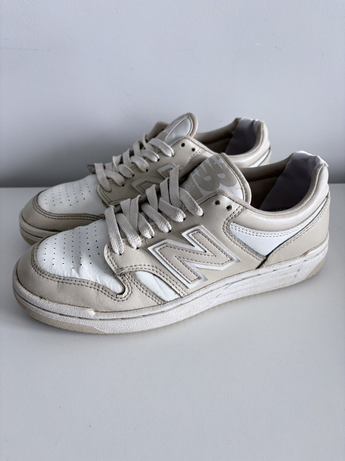 New Balance New Balance 480 beige women's leather sneakers size 40 Size US 10 / IT 40 - 1 Thumbnail