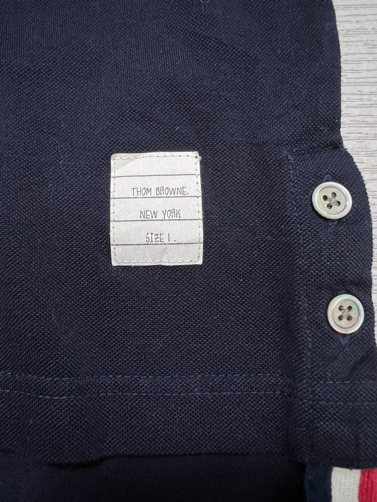 Thom Browne Thom Browne - Pique Pocket Polo Size US S / EU 44-46 / 1 - 7 Thumbnail