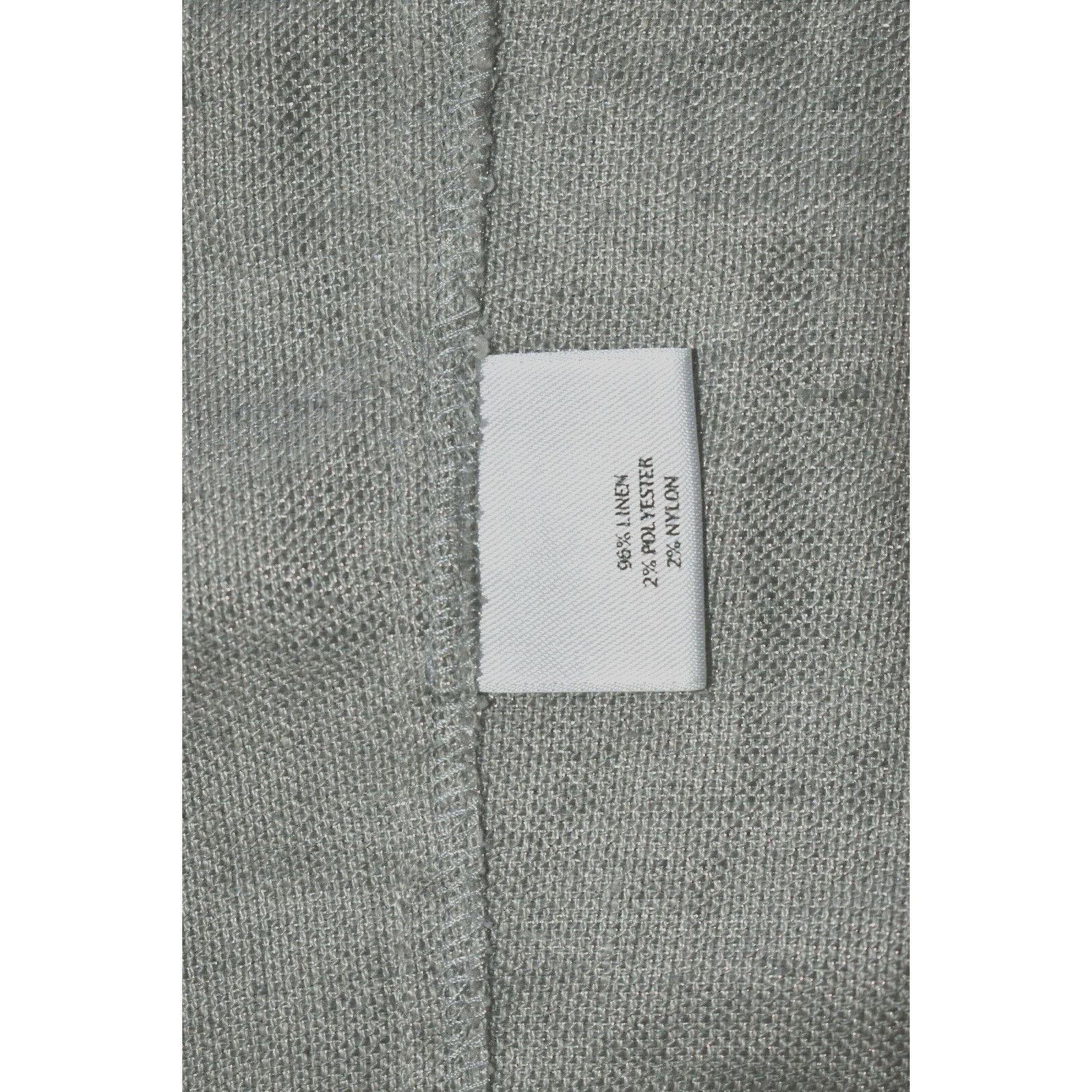 Eileen Fisher EILEEN FISHER Grey Metallic Linen Blend Front Blazer Size PP Size S / US 4 / IT 40 - 5 Thumbnail