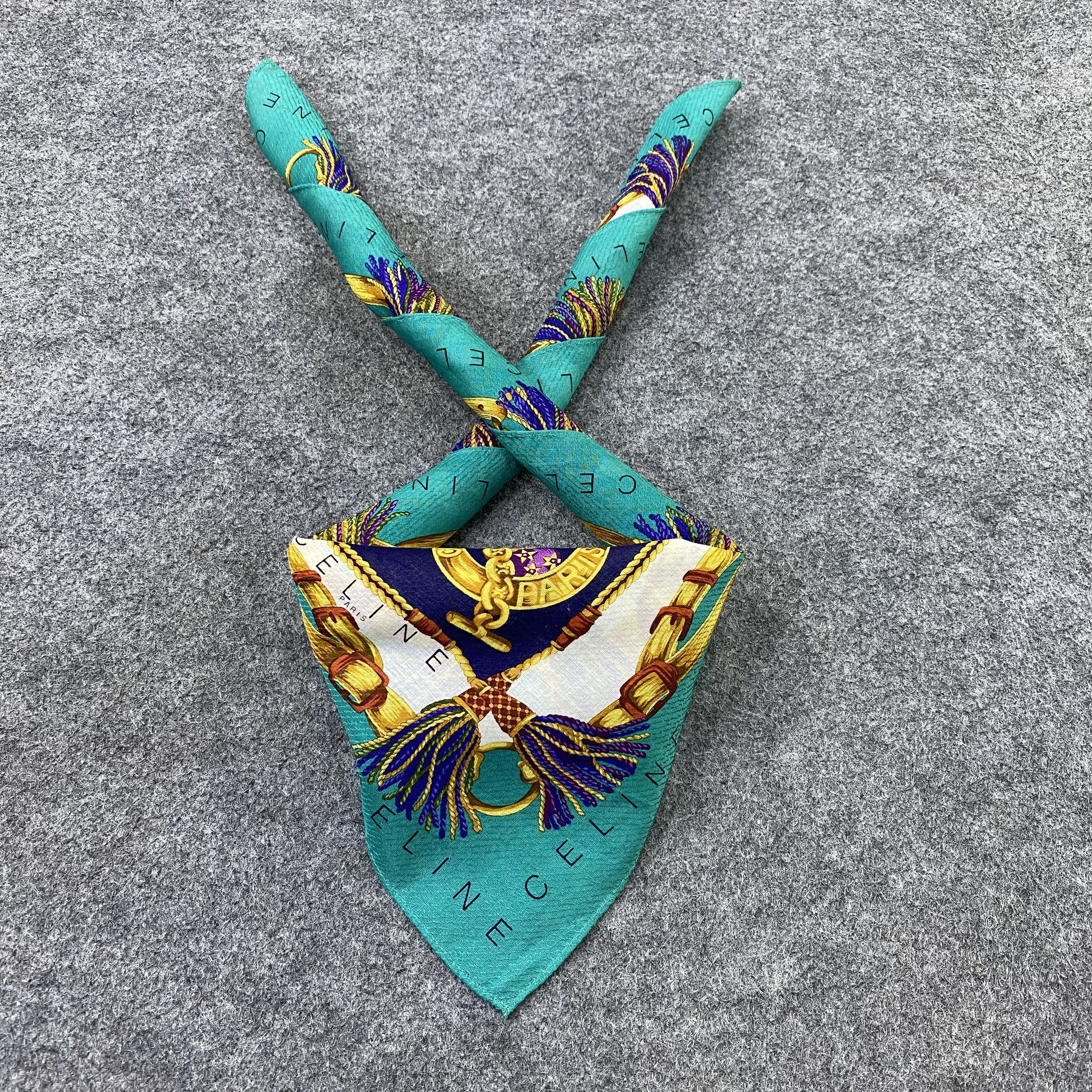 Celine Celine Handkerchief Neckerchief Bandana-B1732 Size ONE SIZE - 2 Thumbnail