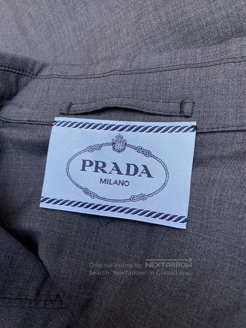 Prada Prada Woollen Velcro Suit Windbreaker Jacket Size XS / US 0-2 / IT 36-38 - 3 Thumbnail