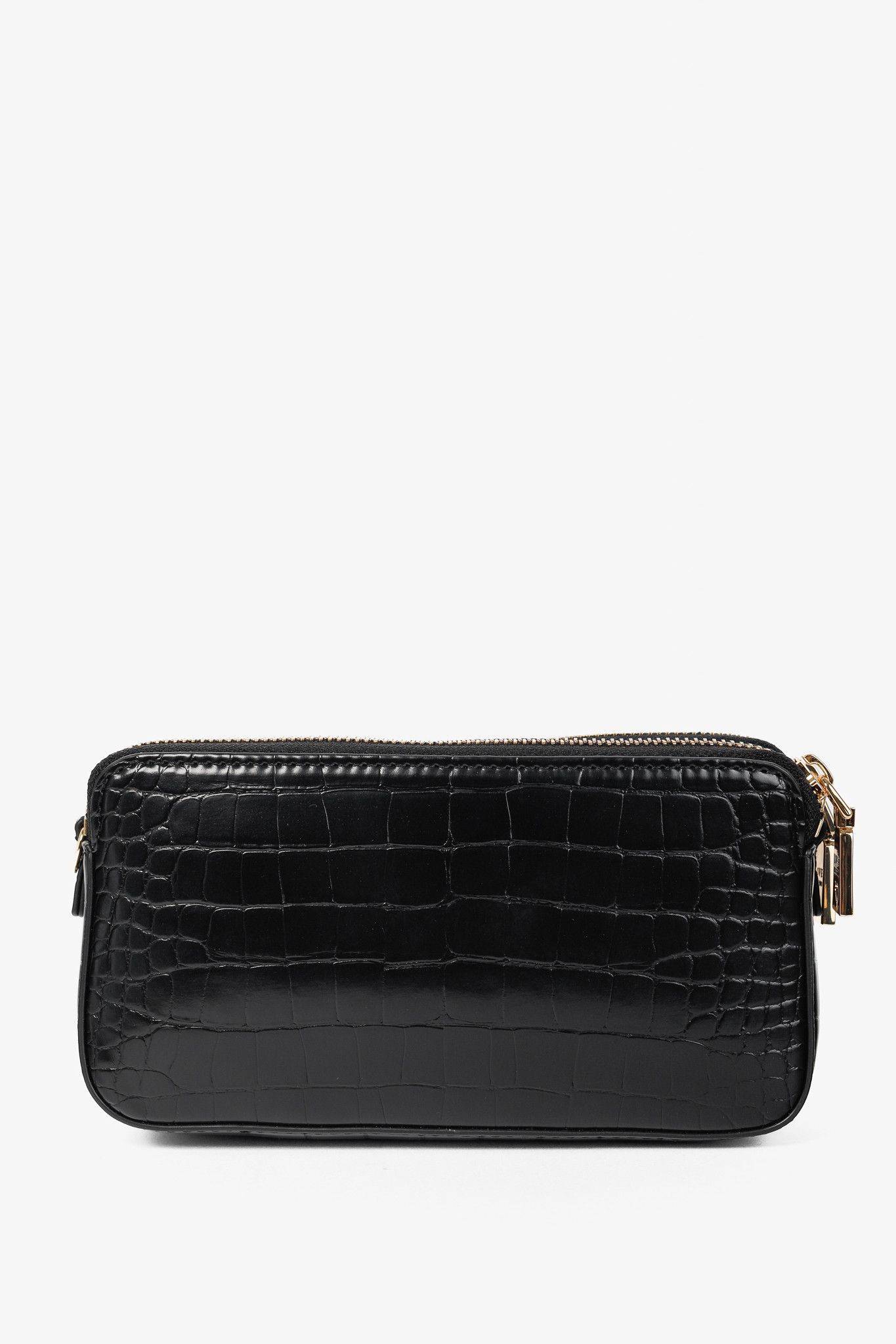 Love Moschino Love Moschino PU Croco Logo-Plaque Zip Around Crossbody Bag Size ONE SIZE - 4 Thumbnail
