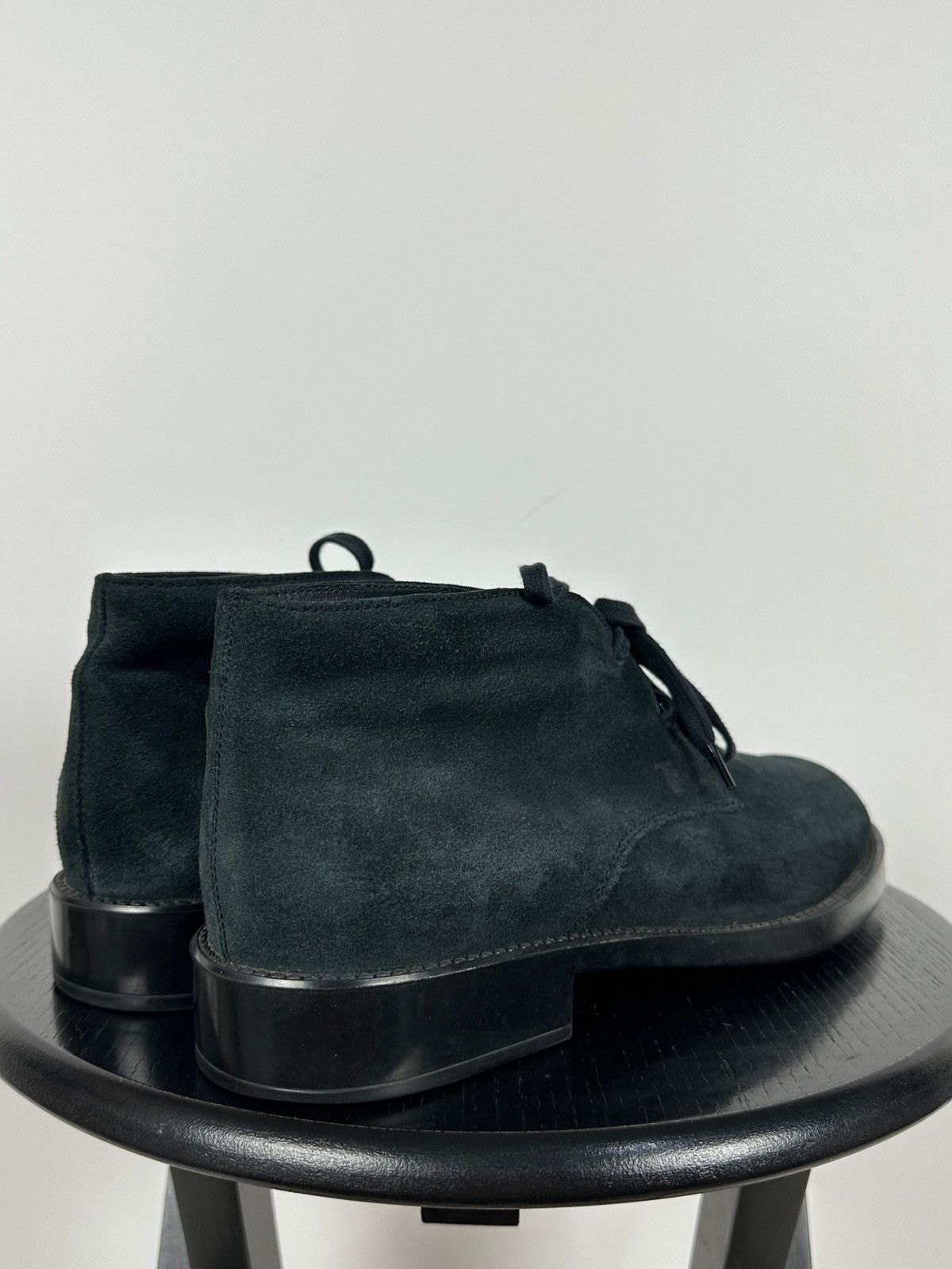 Tod's Tod’s Blue Suede Ankle Desert Lace Up Boots Size US 9.5 / EU 42-43 - 7 Thumbnail