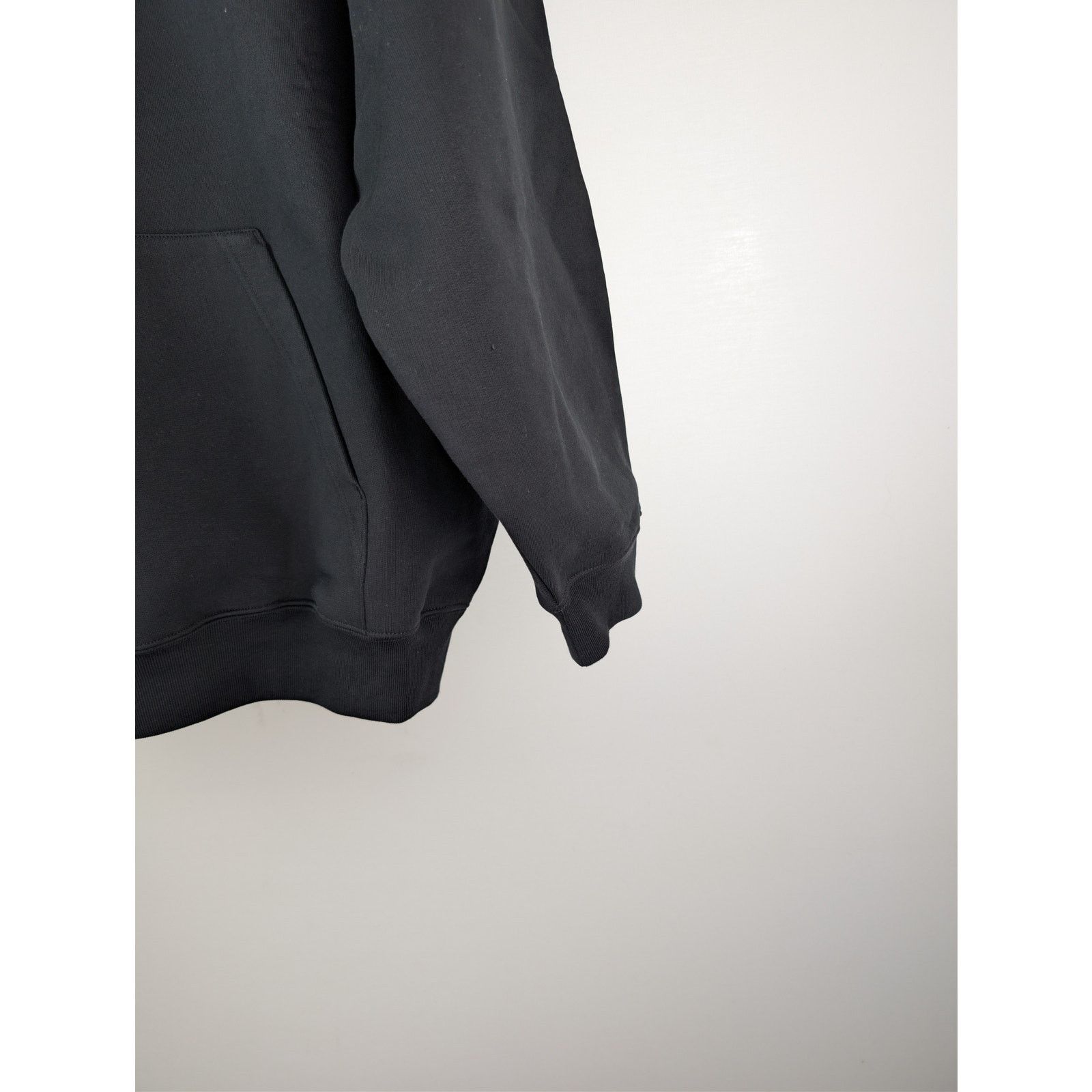 Balenciaga o1rshd1 BB Corp Molleton Bouclette Medium Fit Hoodie Black Size US L / EU 52-54 / 3 - 6 Thumbnail