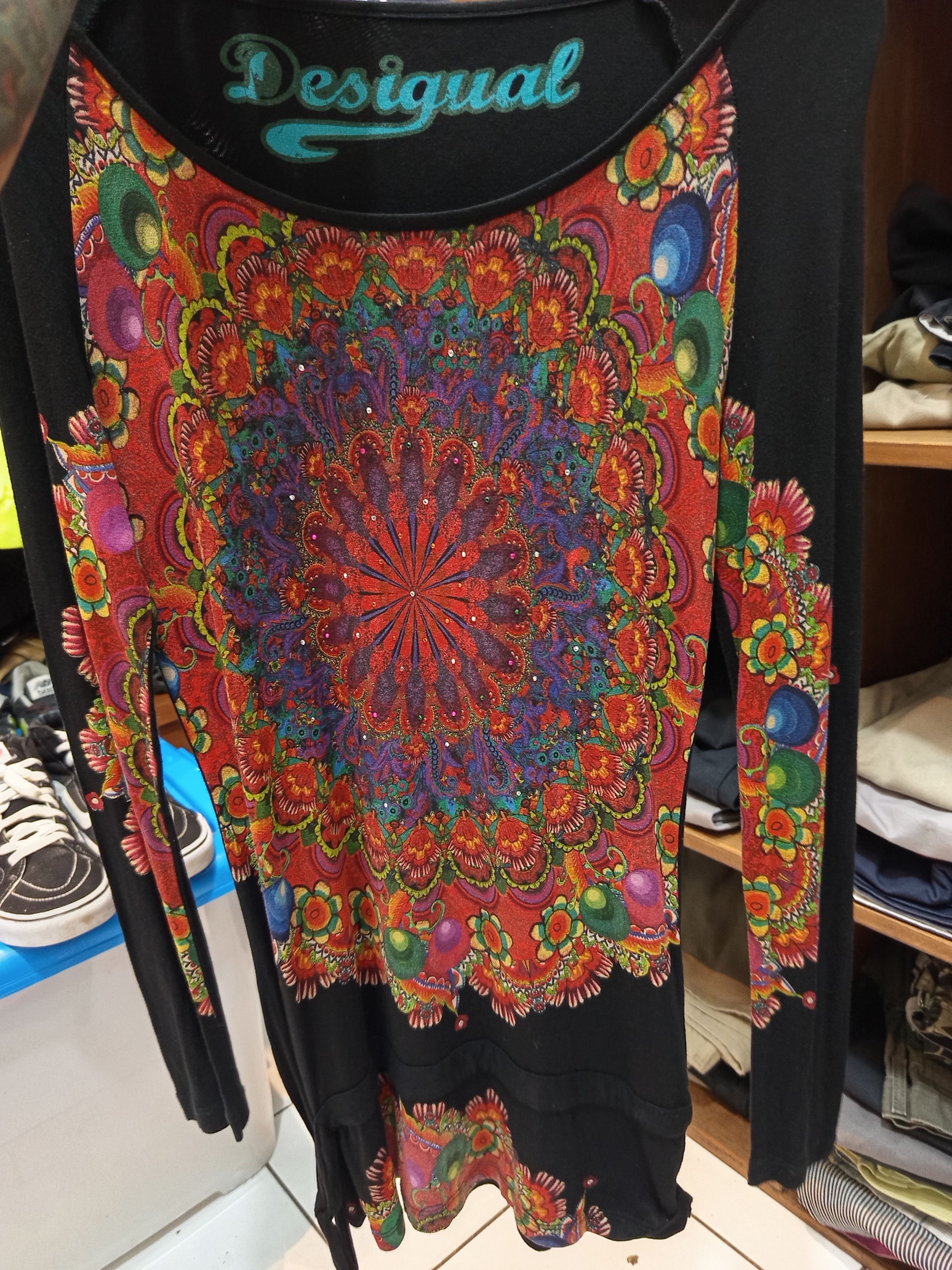 Desigual Desigual Mandala Print Long Sleeve Top Size S / US 4 / IT 40 - 5 Thumbnail