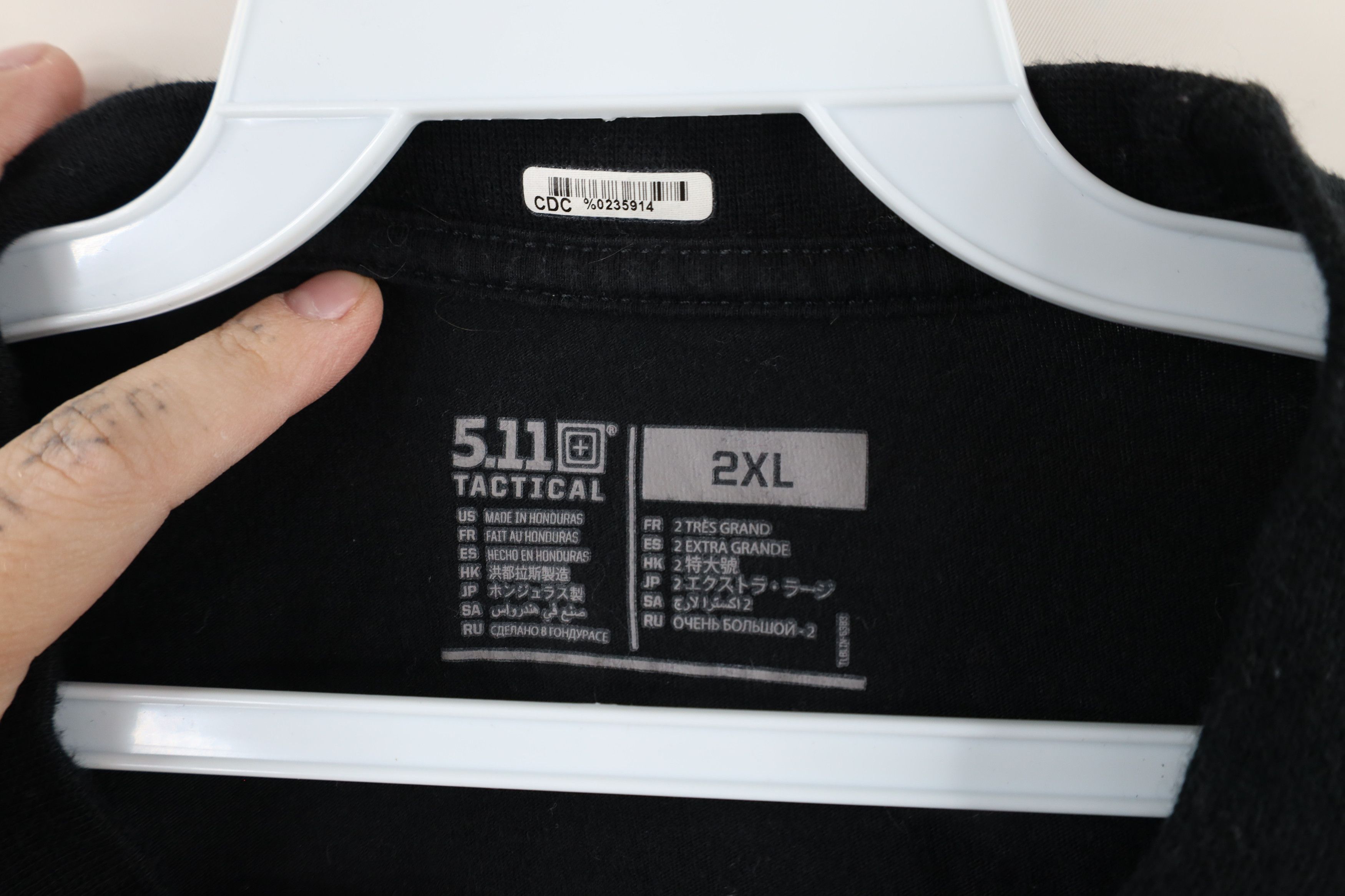 Vintage 5.11 Tactical Series Short Sleeve Uniform T-Shirt Black Size US XXL / EU 58 / 5 - 4 Thumbnail