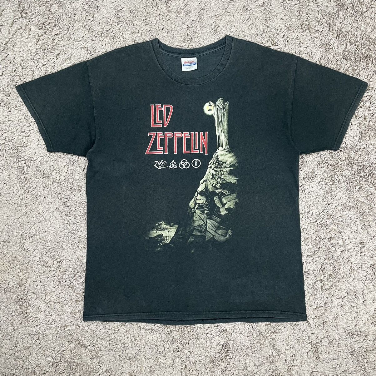 image of Band Tees x Led Zeppelin Vintage Led Zeppelin Band T-Shirt in Black, Men's (Size Large)