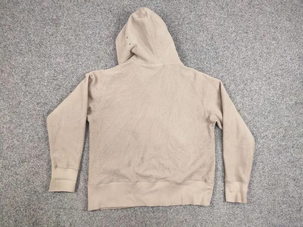 Gotcha Vintage 90's Gotcha Beige Fleece Zip Logo Pocket Hoodie Size US L / EU 52-54 / 3 - 7 Thumbnail