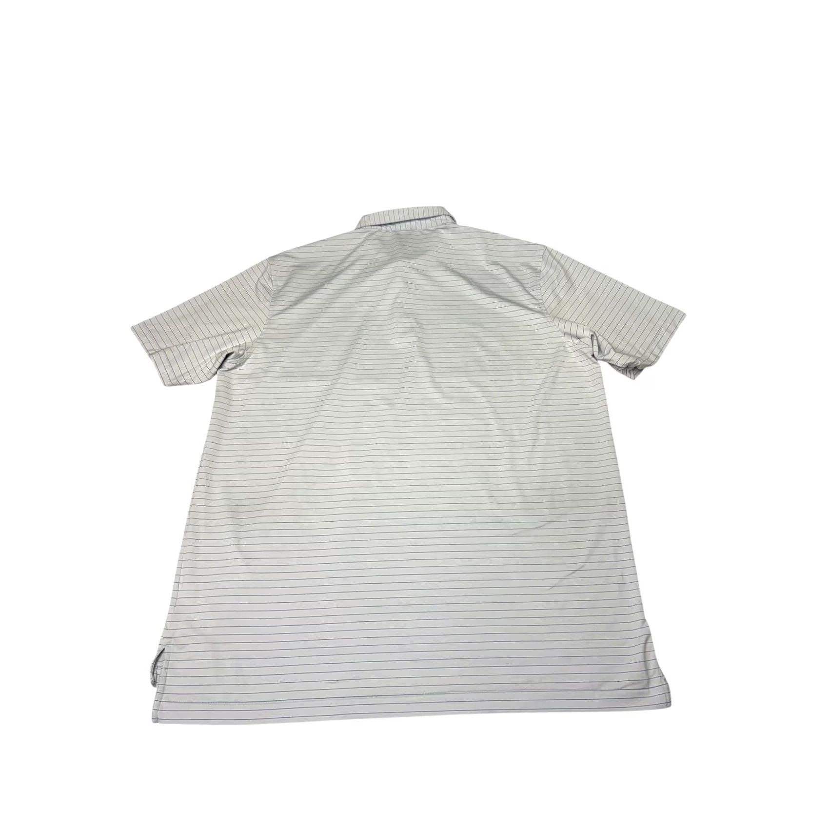 Peter Millar Peter Millar Polo Shirt Mens XL Striped Blue White St Elmo Club Short Sleeve Golf Moisture Wicking Size US XL / EU 56 / 4 - 5 Thumbnail