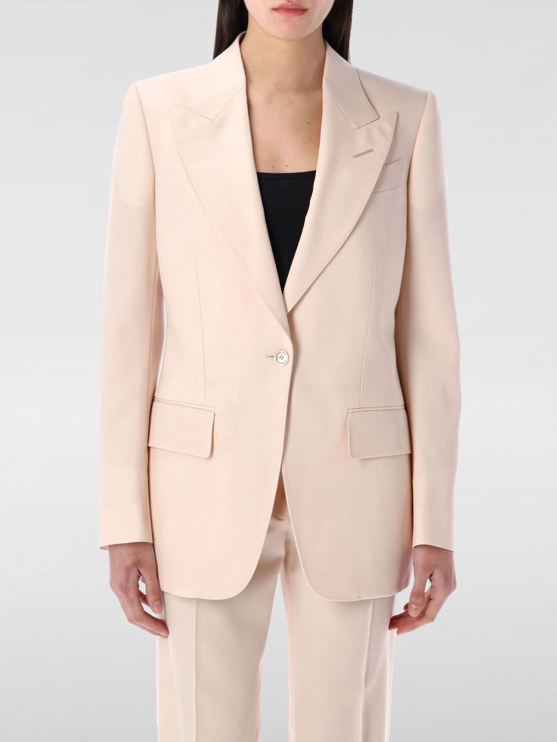 Tom Ford Tom Ford Jacket Woman Blush Pink Size S / US 4 / IT 40 - 1 Thumbnail