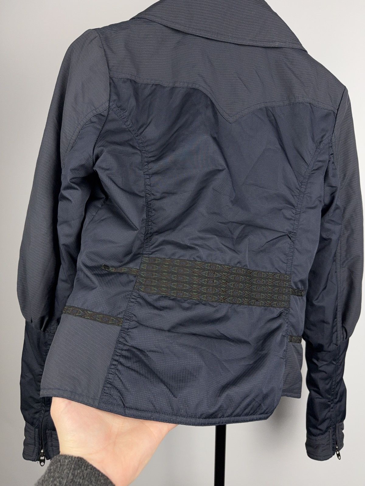 Diesel 00s Archive Diesel Cropped Moto Jacket Zip Tech Y2K Archive Size S / US 4 / IT 40 - 18 Thumbnail
