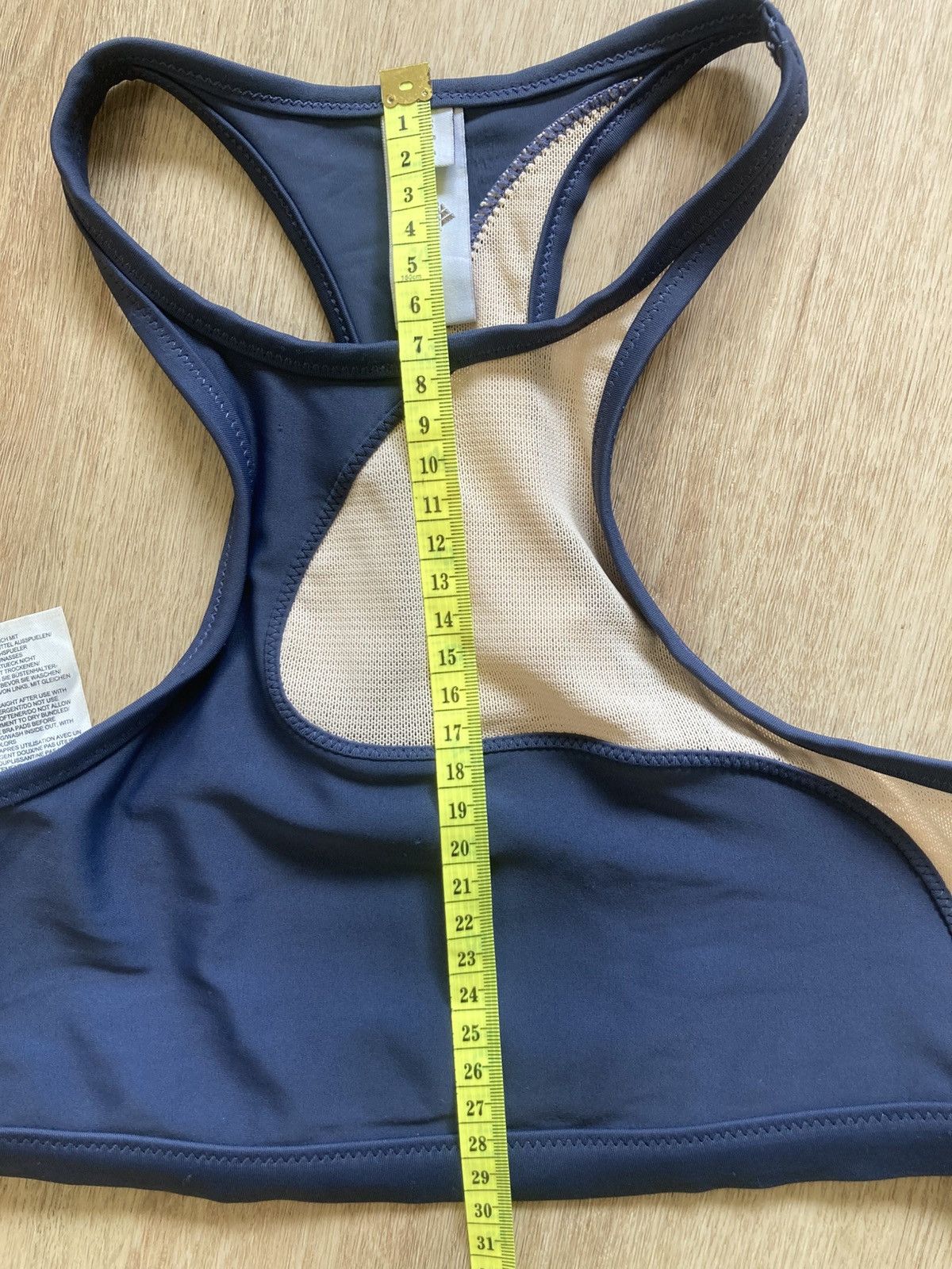 Adidas × Stella McCartney Stella McCartney + Adidas Grey Mesh Swim/Gym Crop Top Size M / US 6-8 / IT 42-44 - 4 Thumbnail