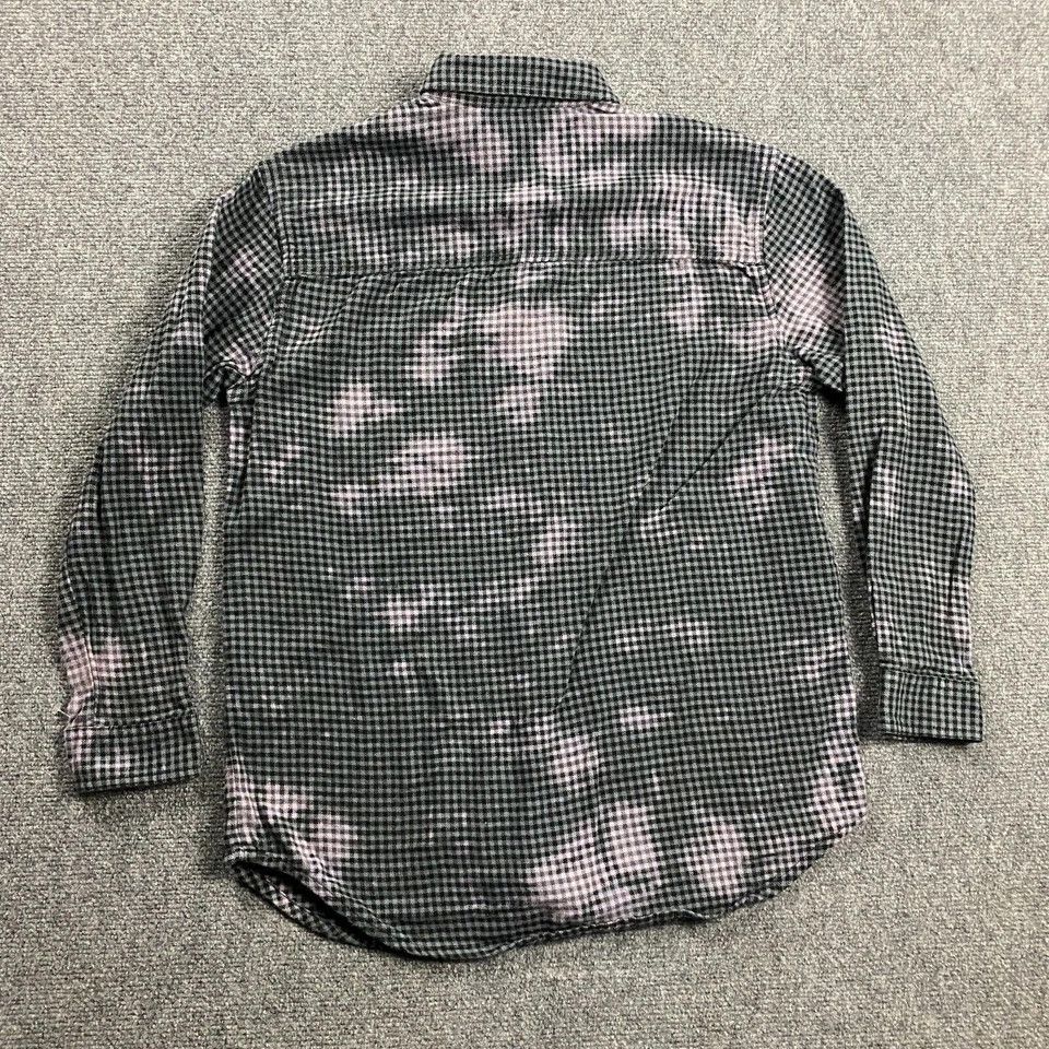 Obey Obey Flannel Shirt Women's XS Gingham Tie Dye Top Button Up Size XS / US 0-2 / IT 36-38 - 6 Thumbnail