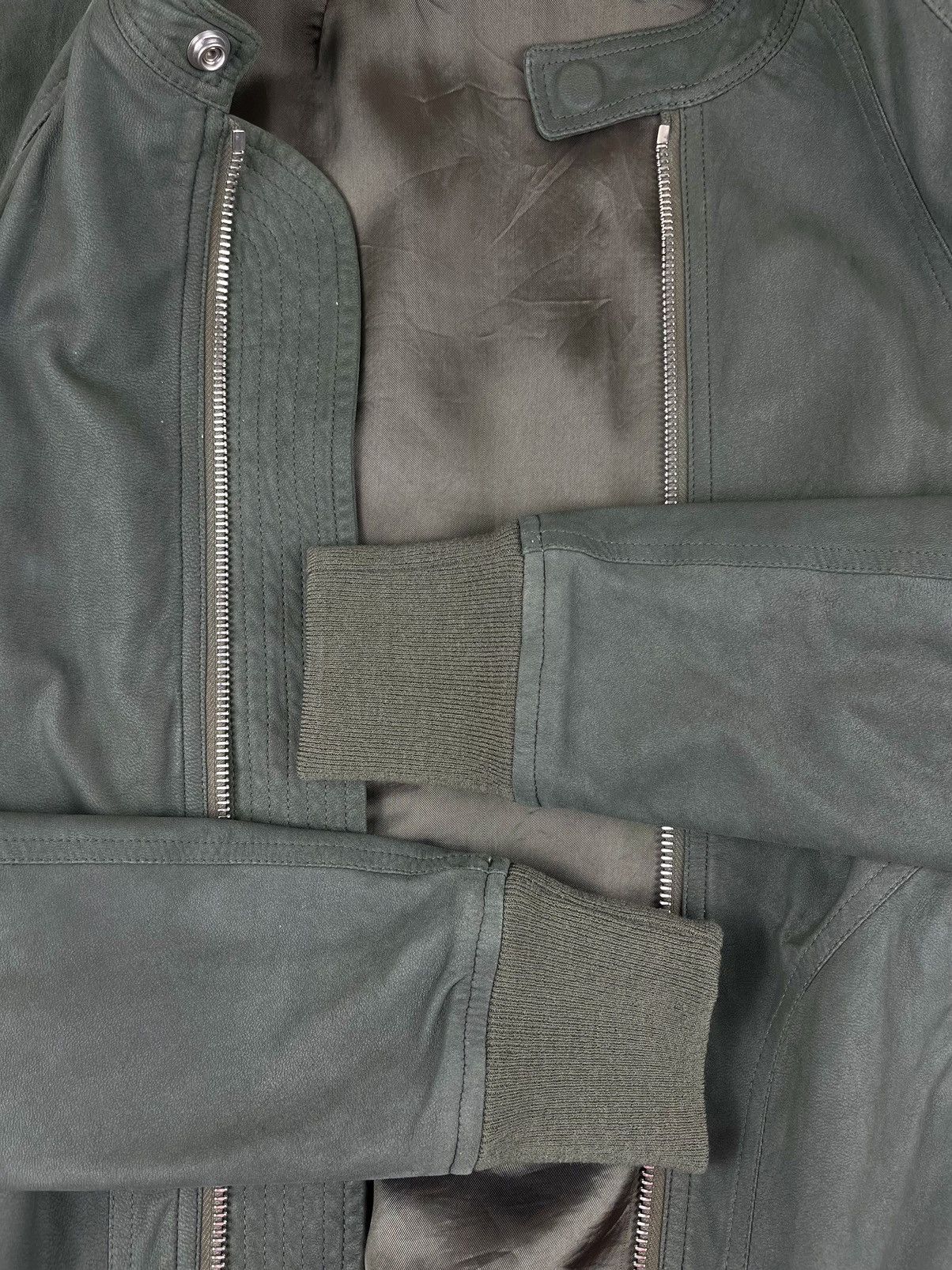Rick Owens SS16 Rick Owens Cyclops Intarsia Lamb Leather Jacket Size US S / EU 44-46 / 1 - 7 Thumbnail