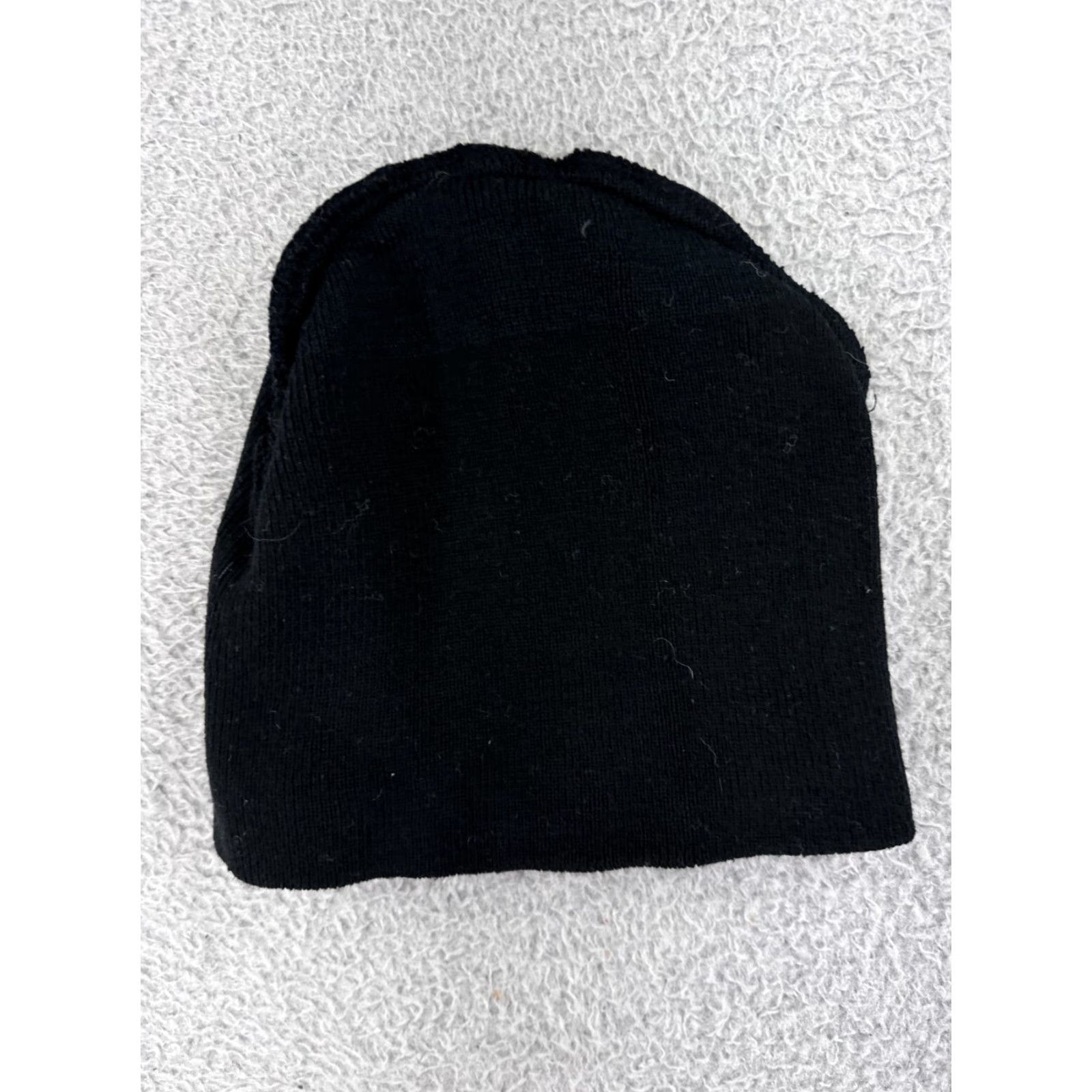 Vintage Black Skull Beanie Hat Men One Size Knit Ski Snowboard Acrylic Size ONE SIZE - 5 Thumbnail