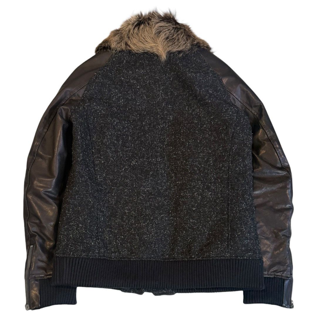Isamu Katayama Backlash Isamu Katayama BACKLASH Steer Leather Kid Fur Raglan Jacket Size US M / EU 48-50 / 2 - 3 Thumbnail