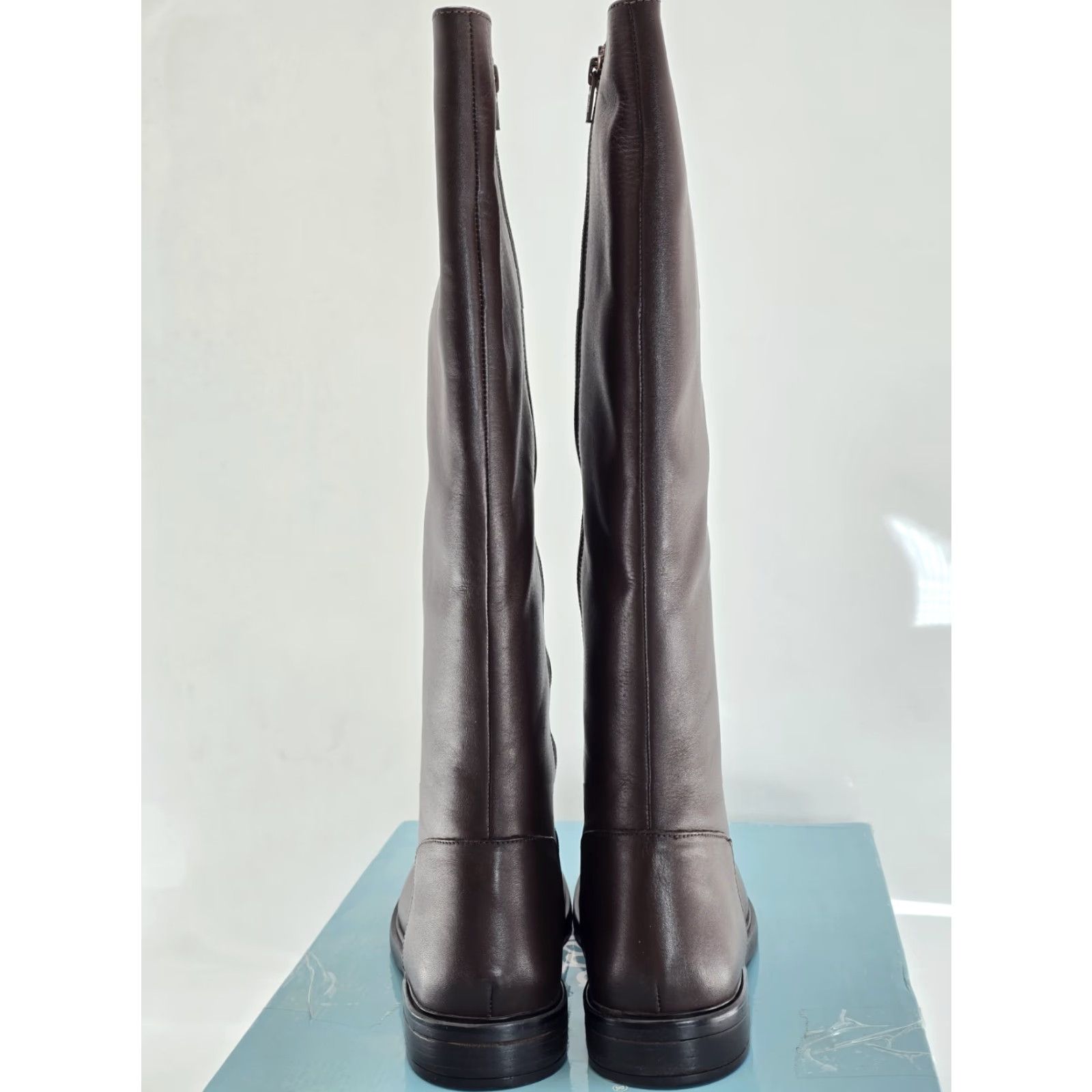 Seychelles Seychelles Dancing Circles Brown Leather Boots Sz 8 M - Women's, Knee High - Brown, Platform, Dance Theme, Shoe Size US 8 / IT 38 - 6 Thumbnail