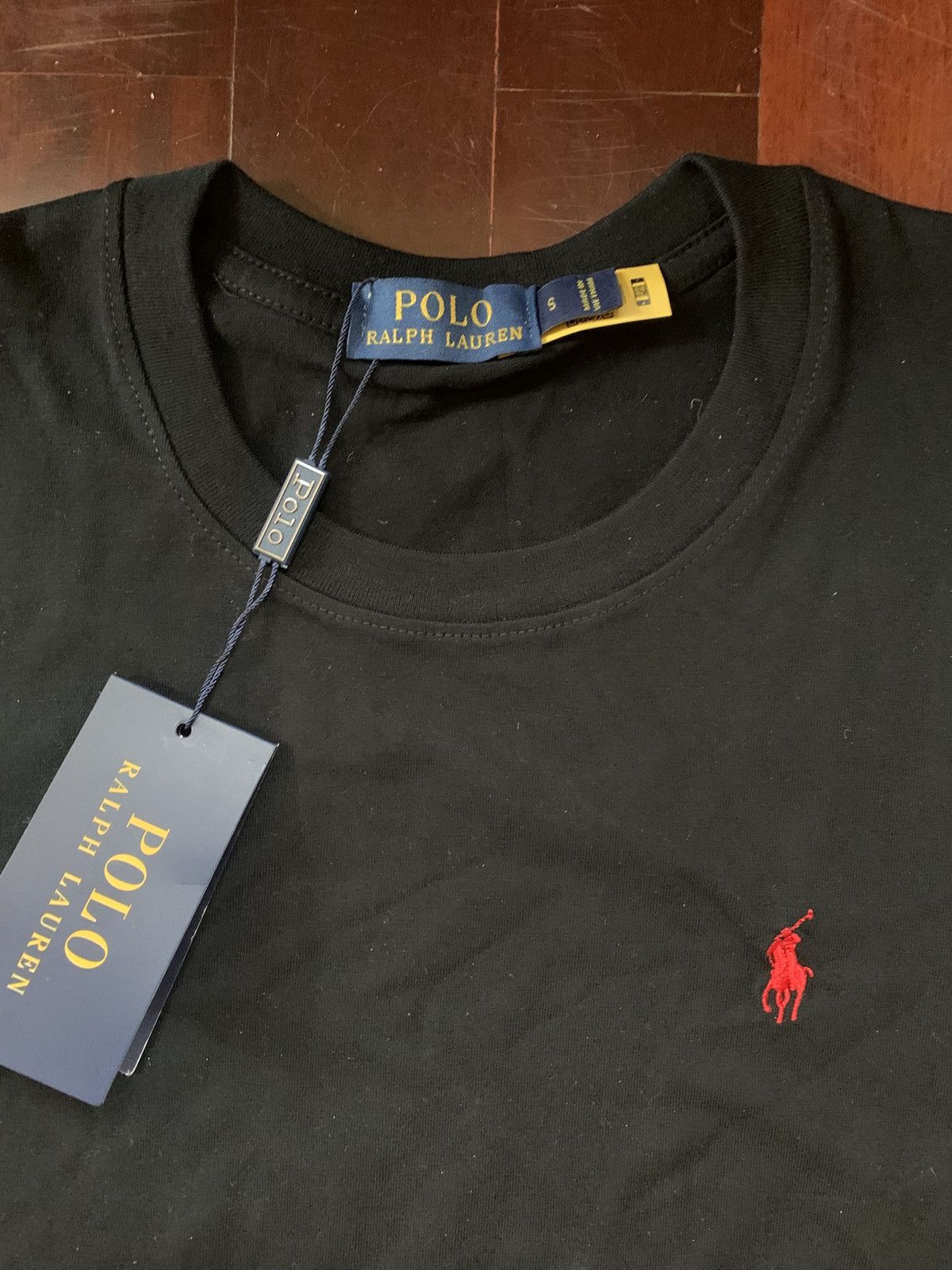 Ralph Lauren 🖤 Ralph Lauren Black Basic T-Shirt with Chest Logo | Size S Size US S / EU 44-46 / 1 - 4 Thumbnail