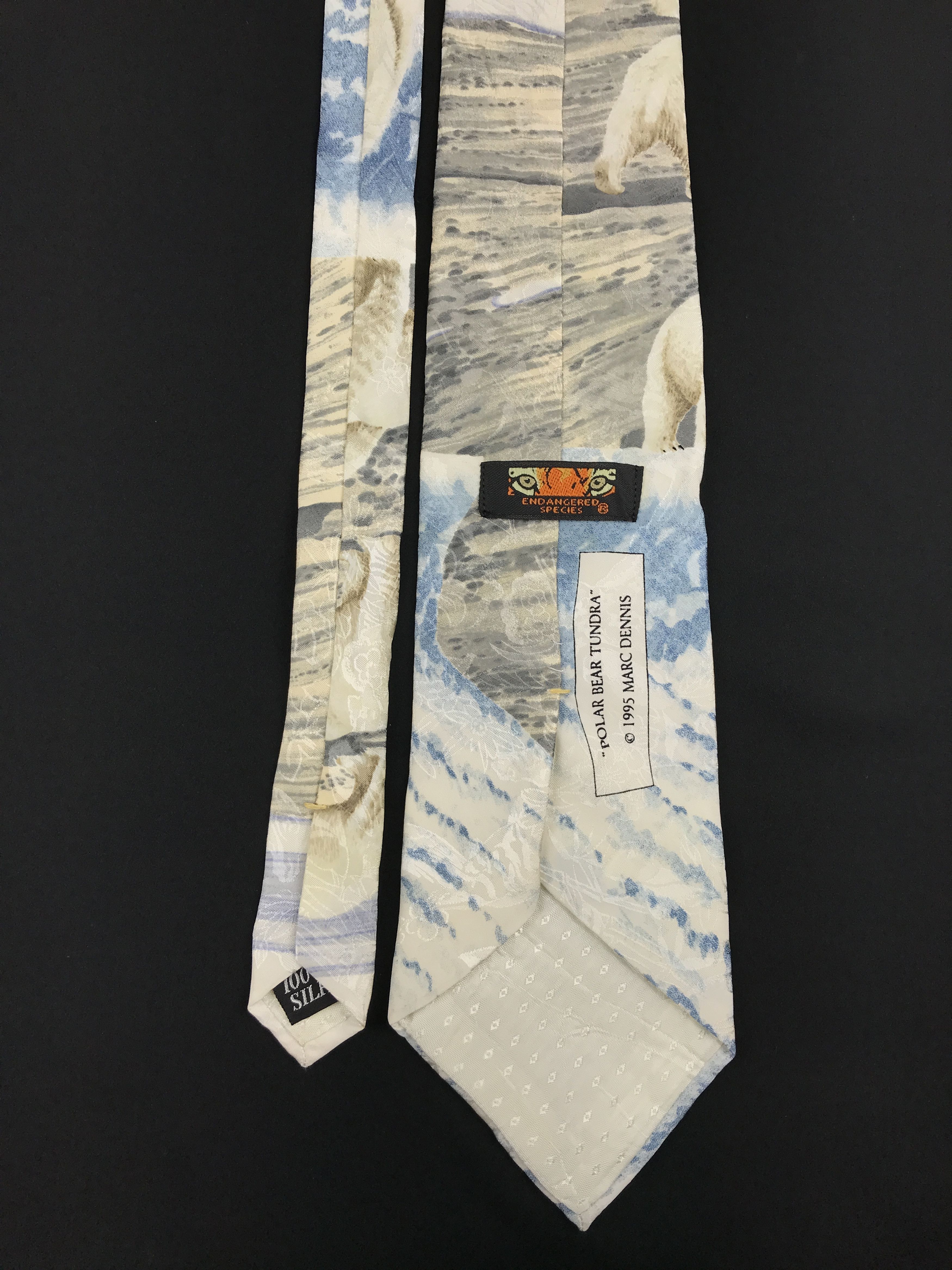 Designer × Vintage Vintage Endangered Species Silk Necktie Size ONE SIZE - 4 Thumbnail