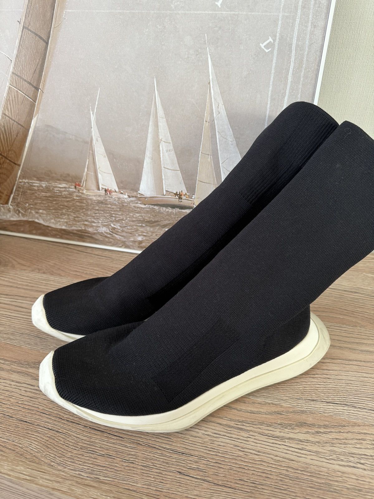 Rick Owens Rick Owens Drkshdw High Socks Sneakers Size US 7 / IT 37 - 2 Thumbnail