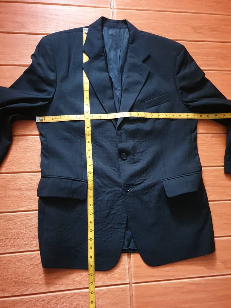 Yves Saint Laurent Yves Saint Laurent stripe blue coat Jacket Size US L / EU 52-54 / 3 - 5 Thumbnail