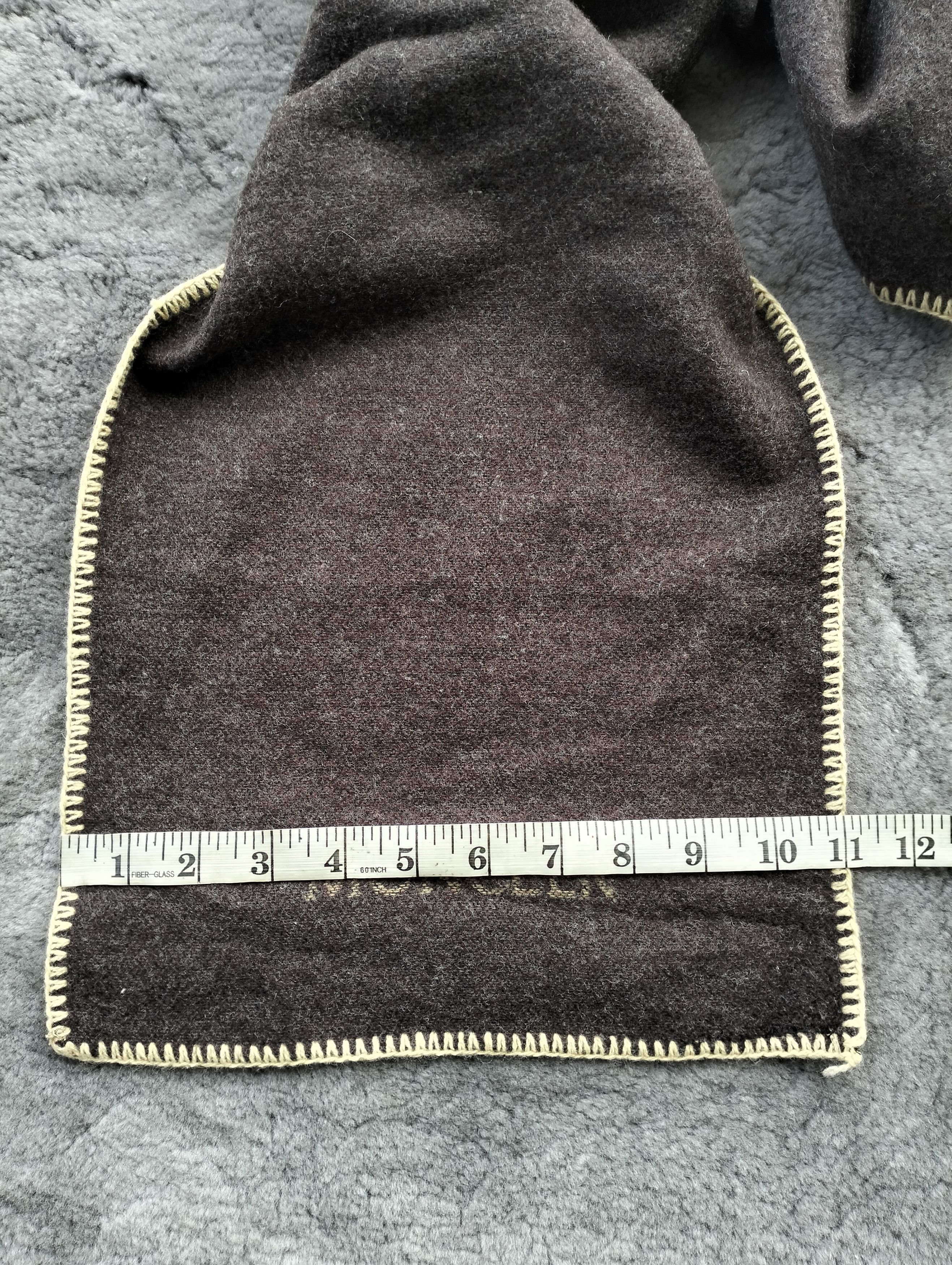 Moncler Vintage Moncler Wool Scarf Muffler Brown Size ONE SIZE - 9 Thumbnail
