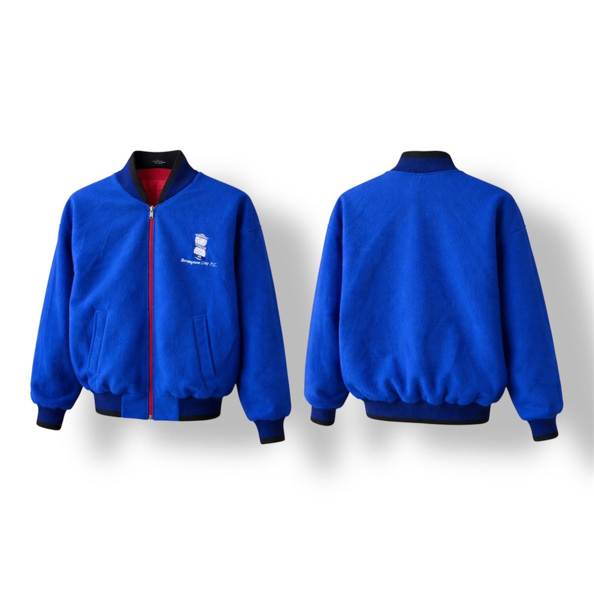 Vintage ICON ULTRAS 80’S BIRMINGHAM CITY VARSITY ZIP BOMBER JACKET M Size US M / EU 48-50 / 2 - 2 Thumbnail