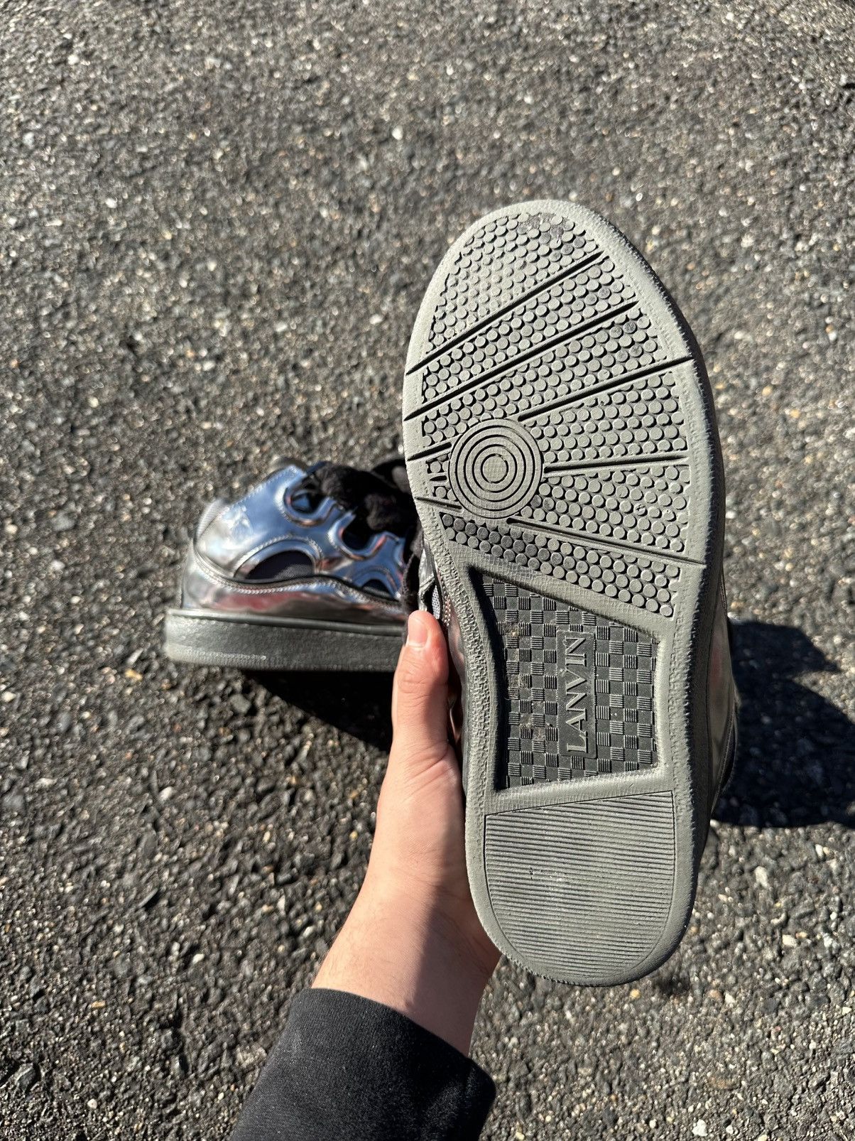 Lanvin Lanvin Curb Sneaker Black/Mirrored Size US 10 / EU 43 - 14 Thumbnail