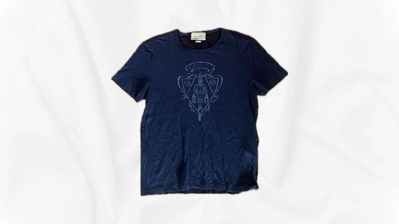 Gucci Gucci T-shirt – navy blue, original, size M Size US M / EU 48-50 / 2 - 1 Thumbnail