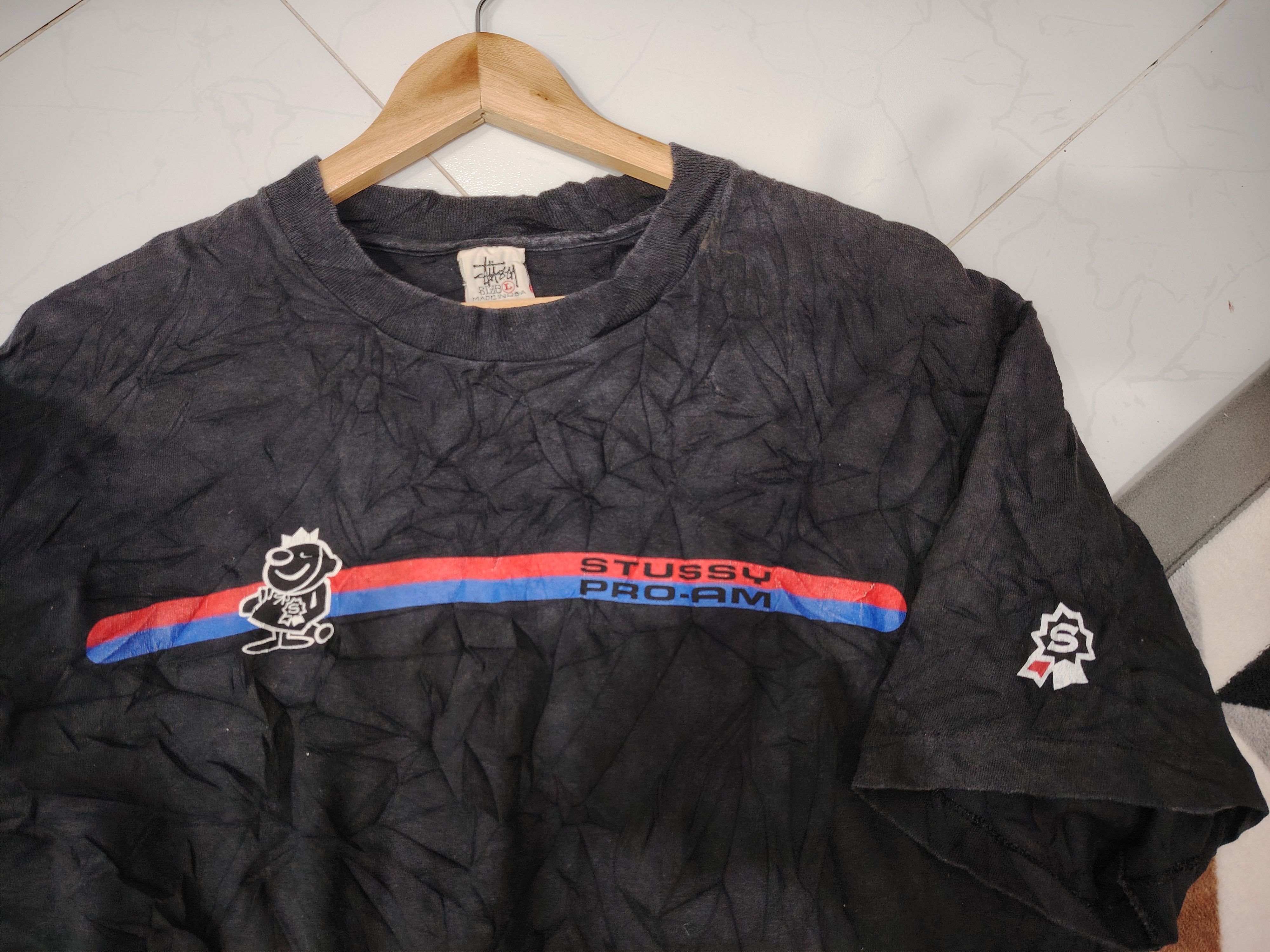 Stussy Vintage 90s Stussy Pro Am Made In USA Tee Size US L / EU 52-54 / 3 - 3 Thumbnail