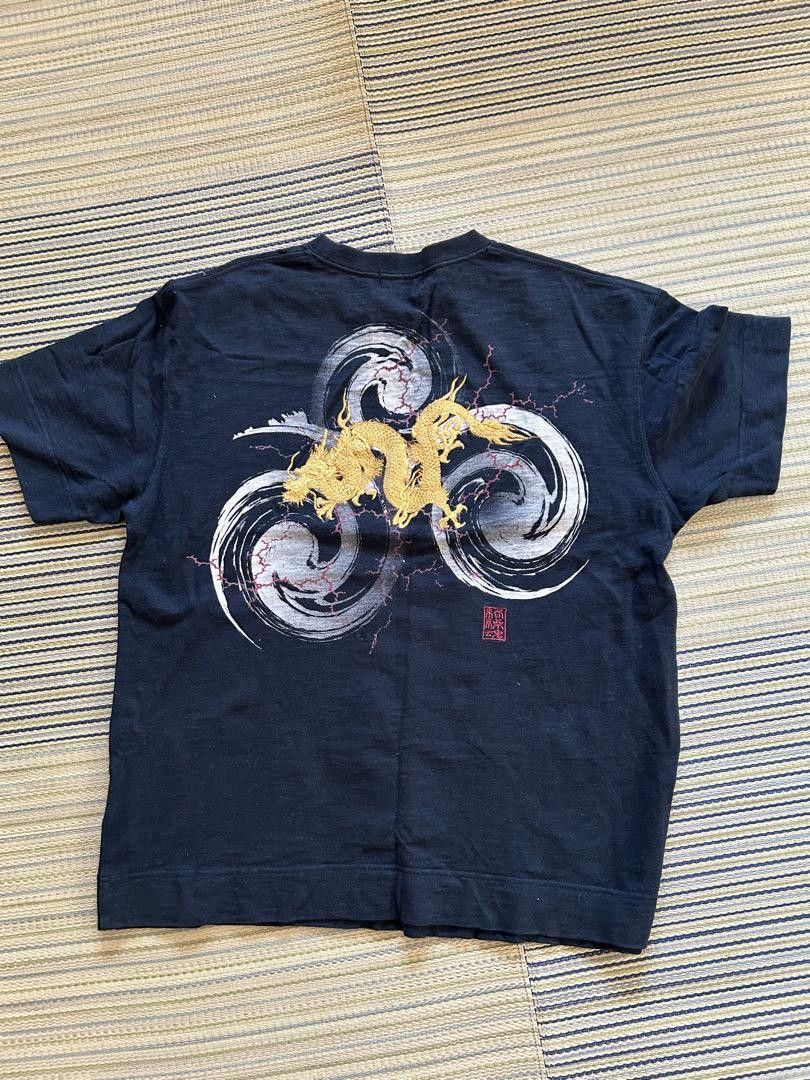 Japanese Brand Karakuridamashii Printed Short Sleeve T-Shirt Black XXL Size US XXL / EU 58 / 5 - 2 Thumbnail